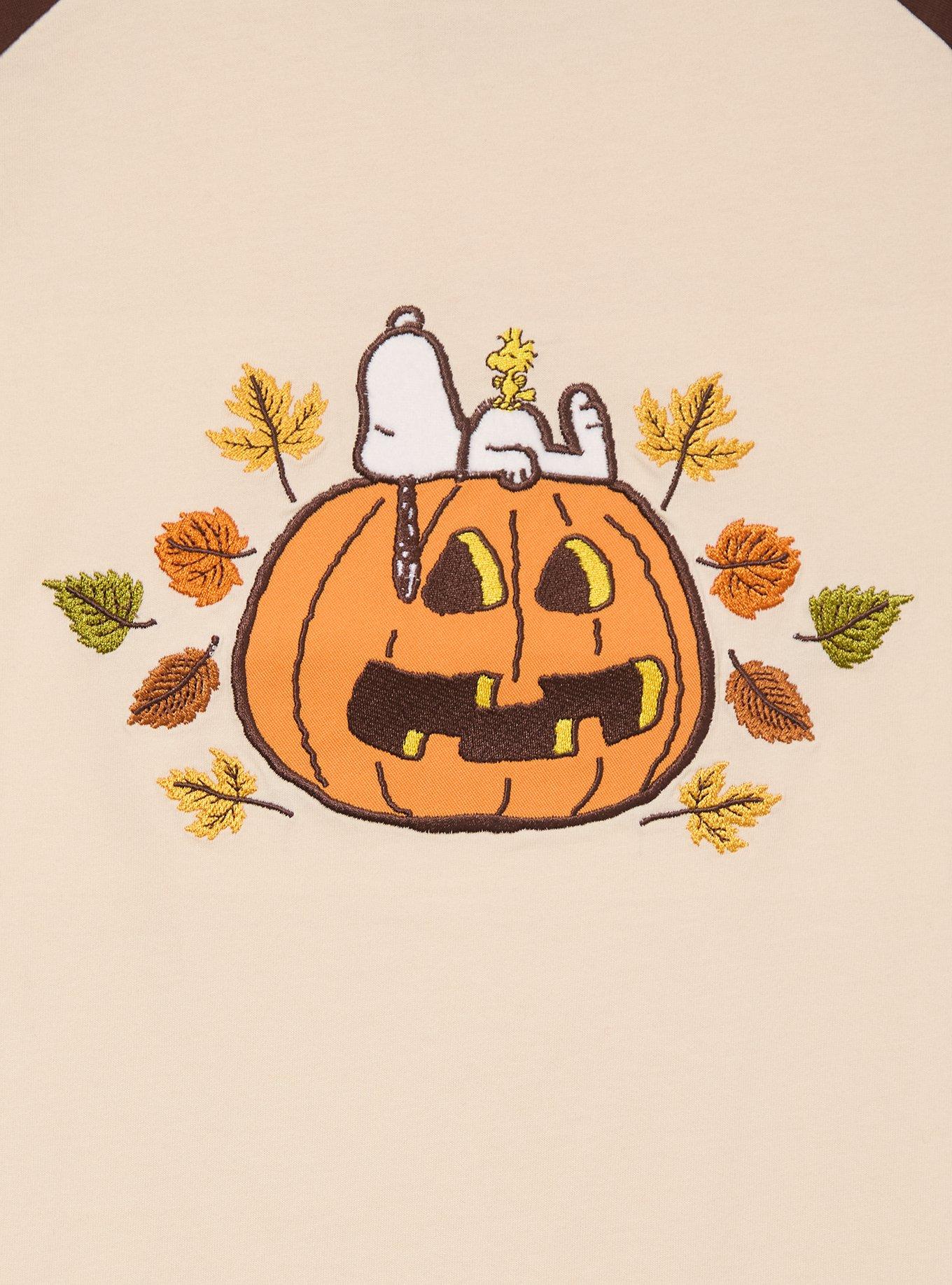 Peanuts Snoopy Jack-o-Lantern Women's Plus T-Shirt - BoxLunch Exclusive