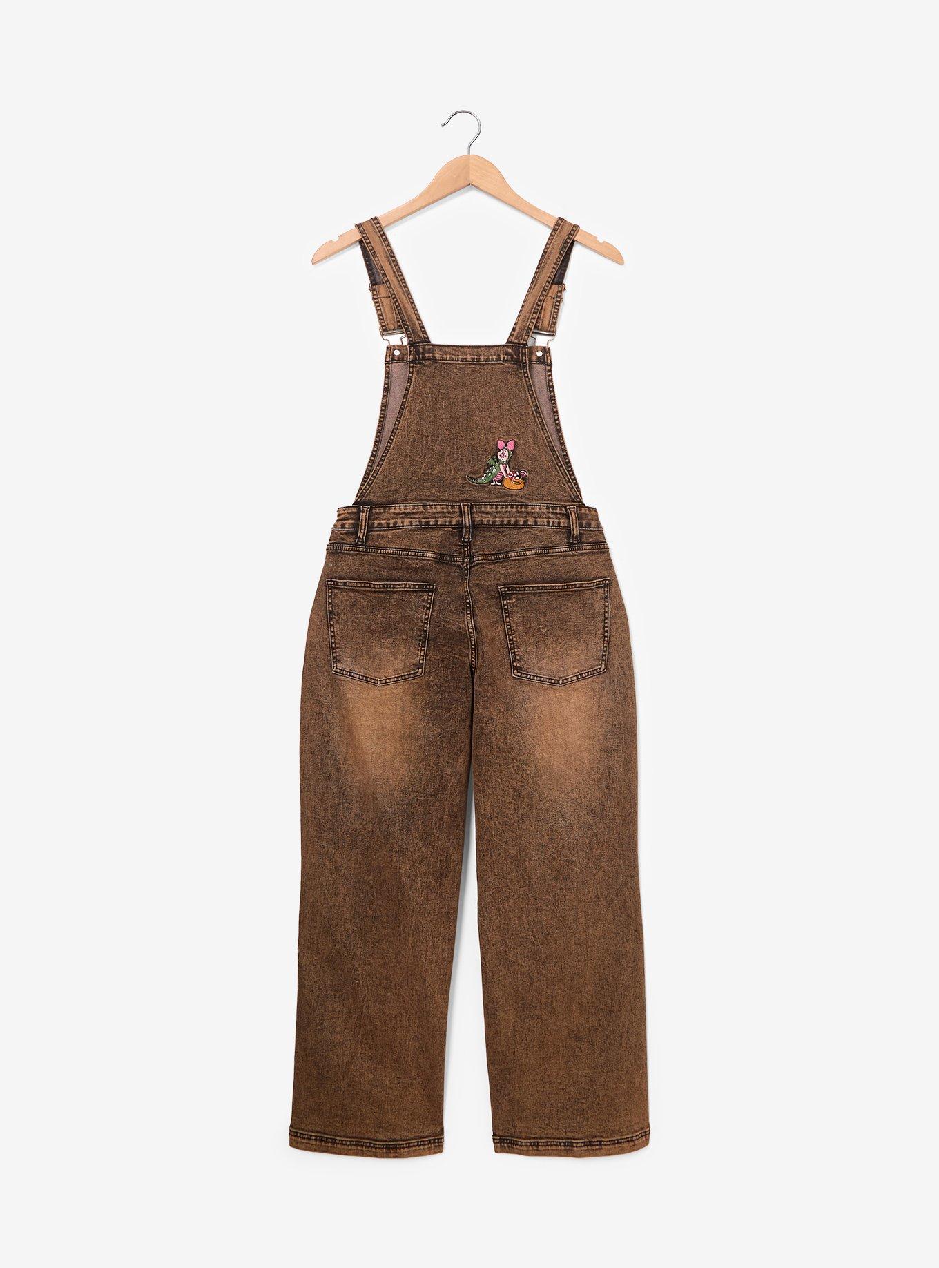 Disney Winnie the Pooh Halloween Glow-in-the-Dark Women's Plus Size Overalls &mdash; BoxLunch Exclusive, , hi-res