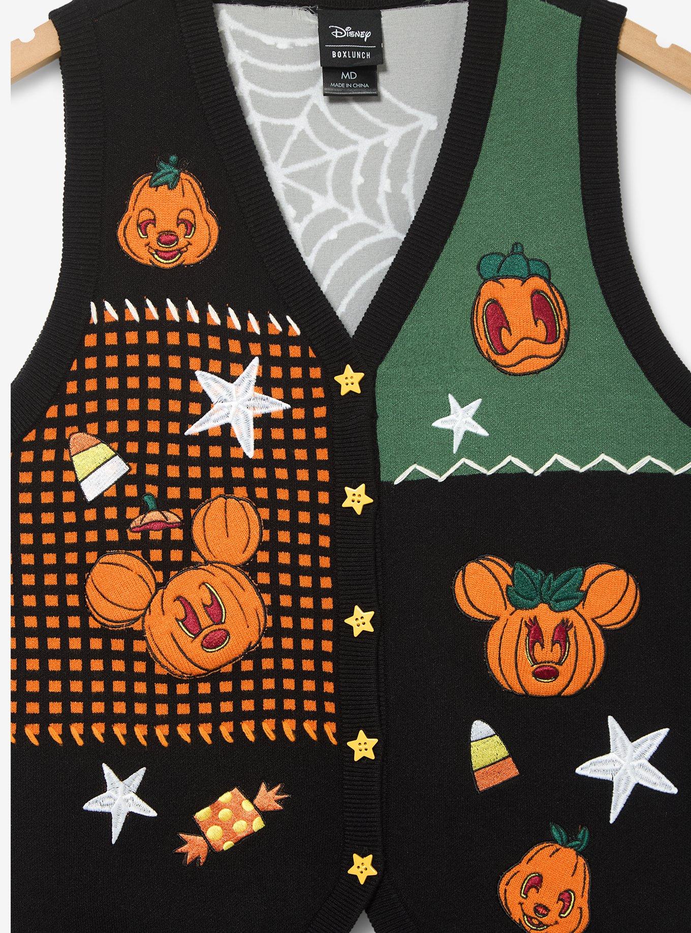 Disney Mickey & Friends Halloween Glow-in-the-Dark Women's Vest - BoxLunch Exclusive, ORANGE, alternate - view 3