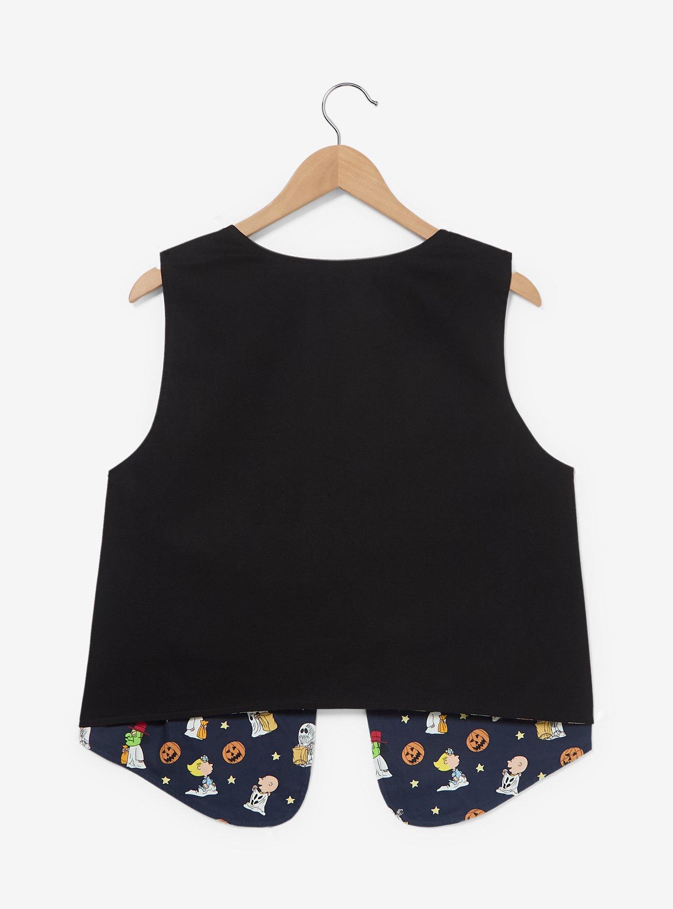 Peanuts Great Pumpkin Women's Plus Size Reversible Vest &mdash; BoxLunch Exclusive, , hi-res