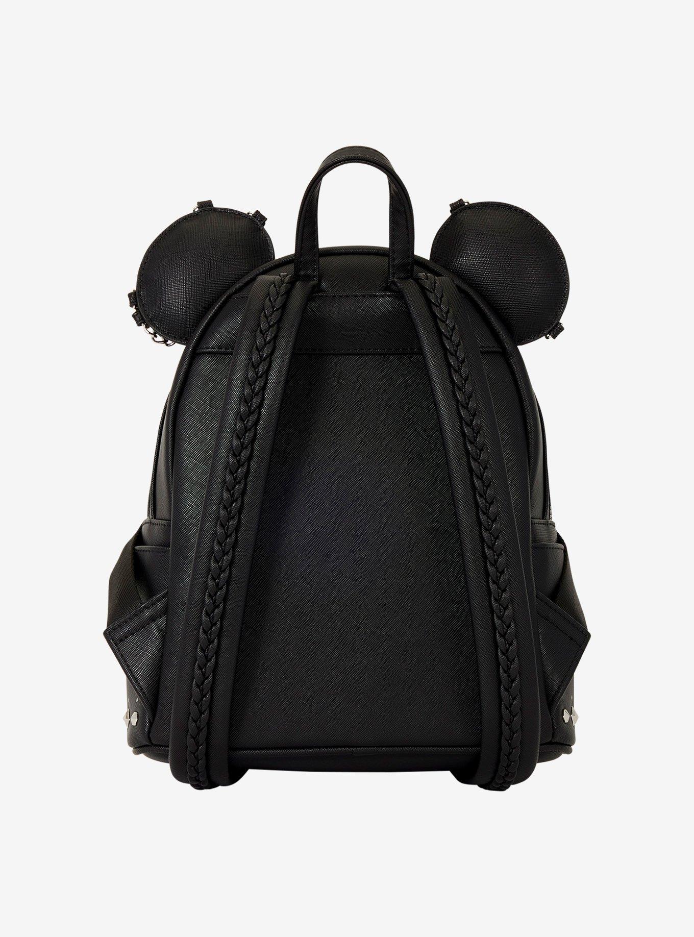 Loungefly Disney Minnie Mouse Studded Ears Mini Backpack, , alternate - view 3