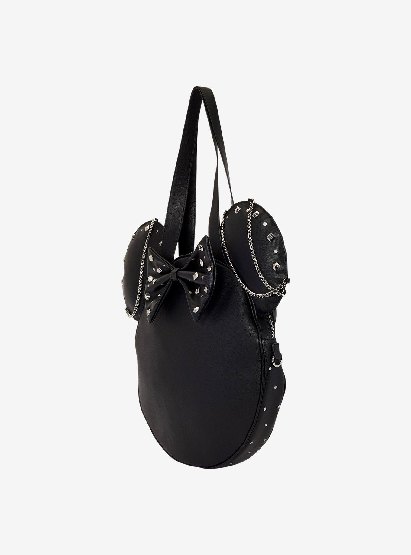 Loungefly Disney Minnie Mouse Studded Ears Figural Tote Bag