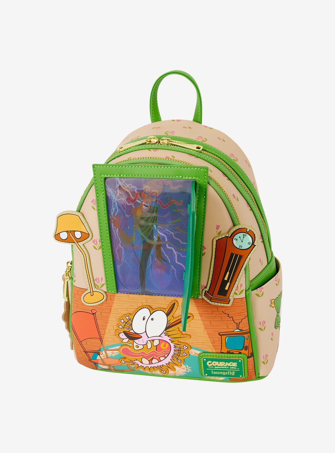 Loungefly Courage the Cowardly Dog Lenticular Door Mini Backpack, , alternate - view 5