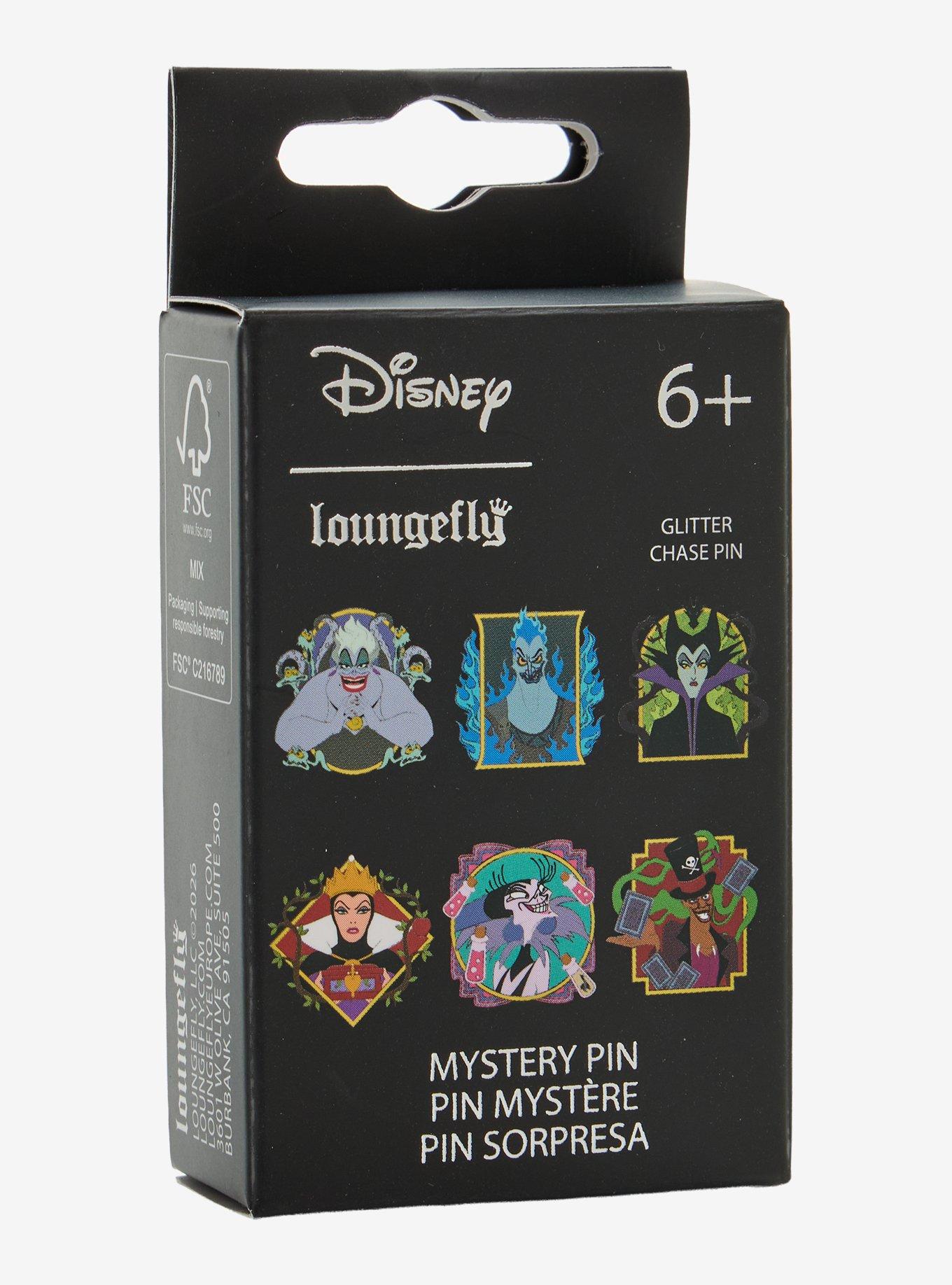 Loungefly Disney Villains Portraits Blind Box Enamel Pin, , hi-res