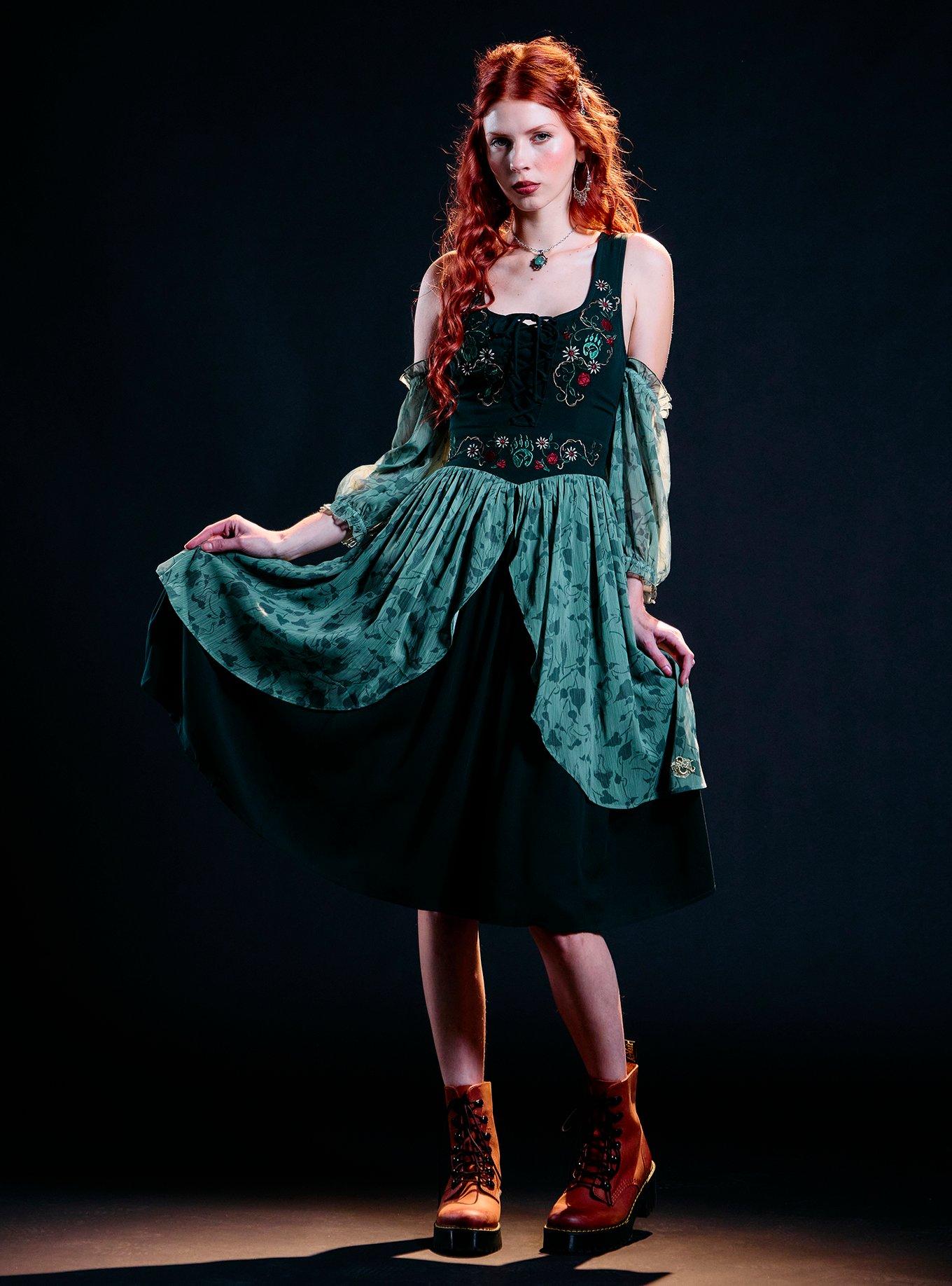Dungeons & Dragons Druid Cold-Shoulder Dress, , hi-res
