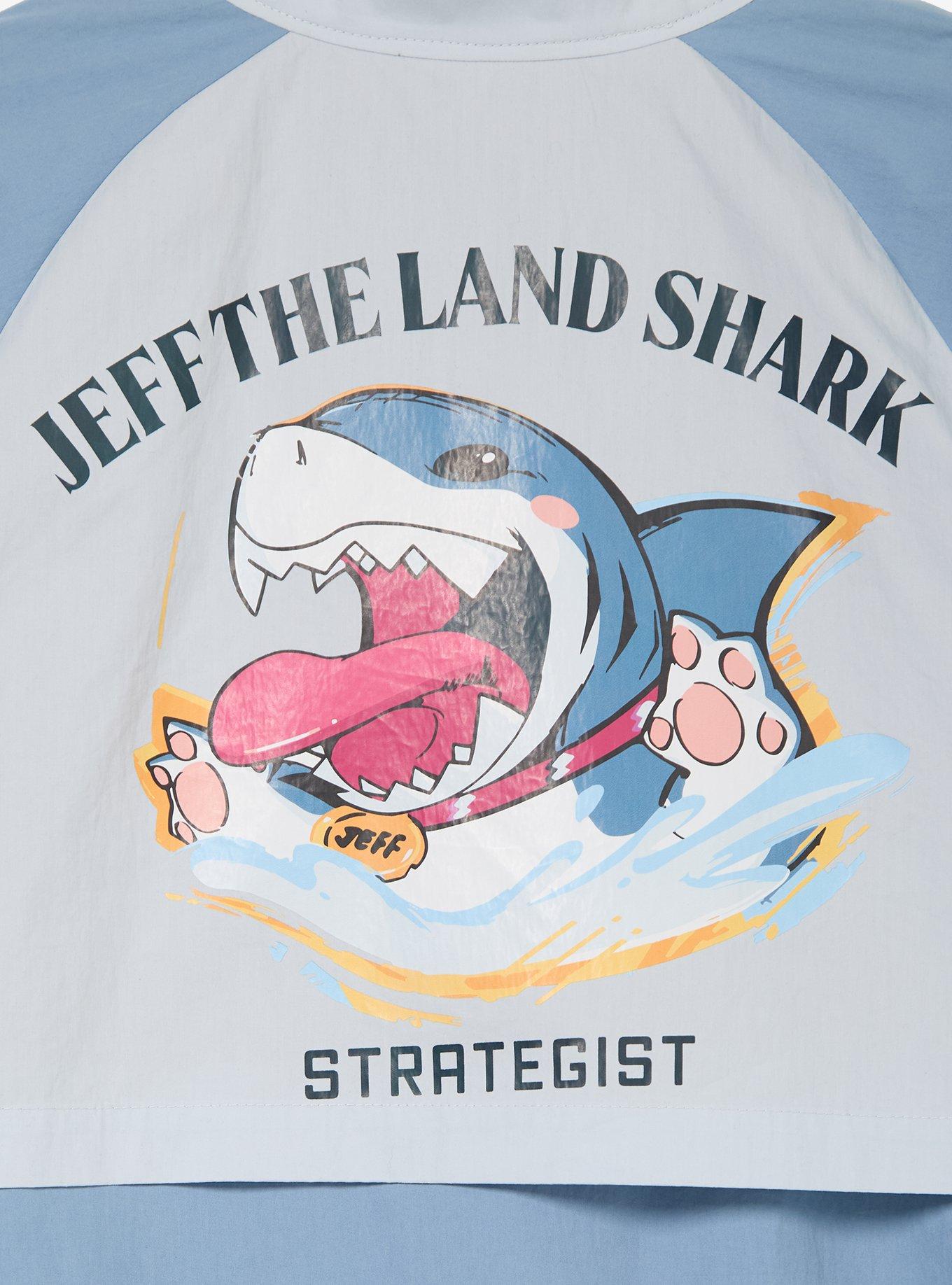 Marvel Rivals Jeff the Land Shark Color Block Windbreaker - BoxLunch Exclusive, BLUE, alternate - view 4