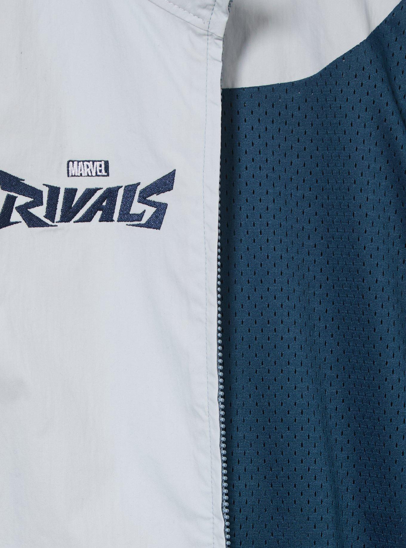 Marvel Rivals Jeff the Land Shark Color Block Windbreaker - BoxLunch Exclusive, BLUE, alternate - view 5