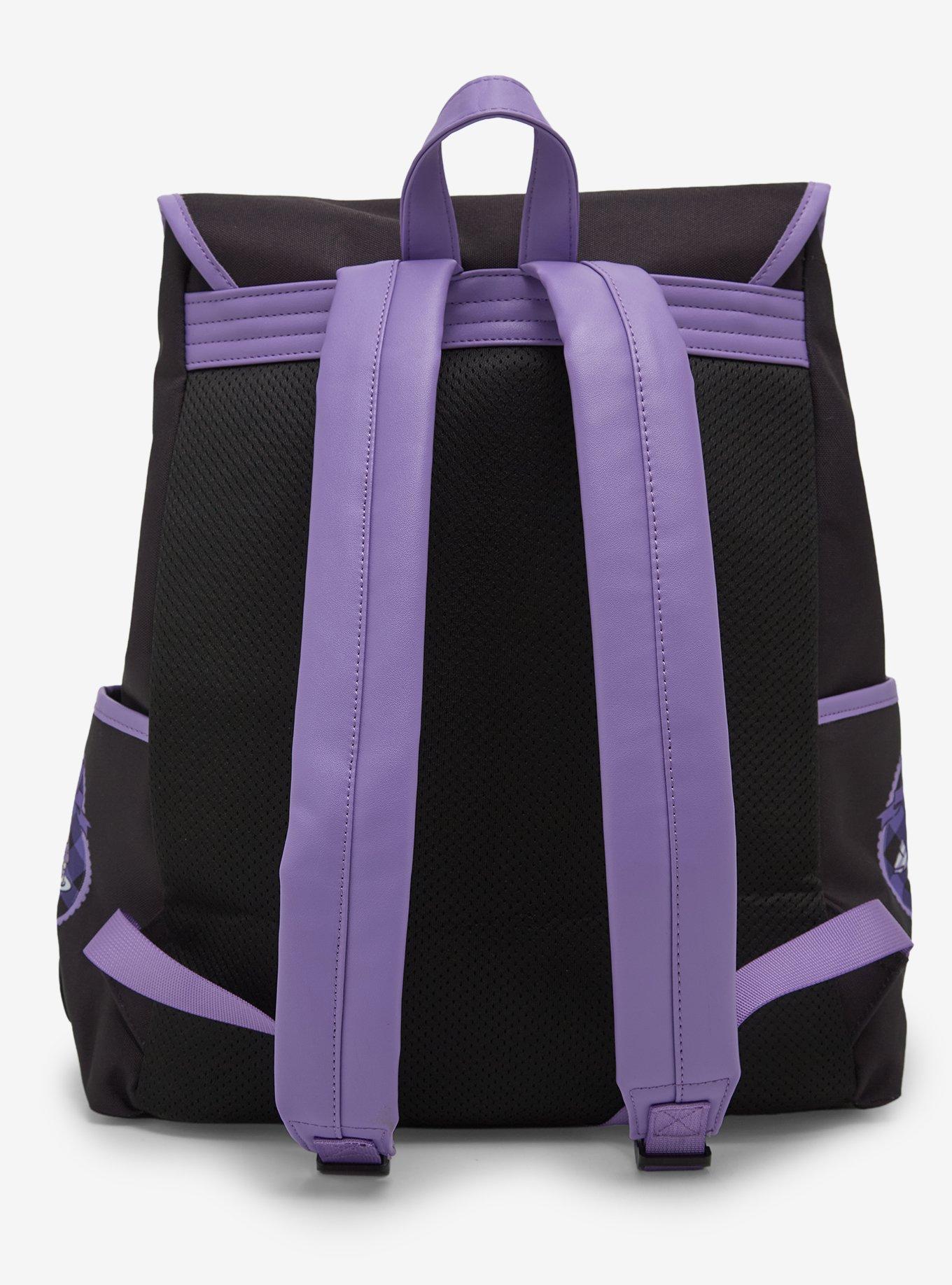 Kuromi Ribbon Heart Pin Collector Slouch Backpack, , alternate - view 3