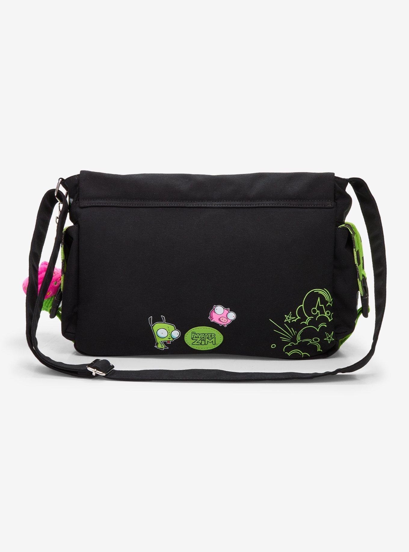 Invader Zim GIR Checkered Messenger Bag, , alternate - view 3