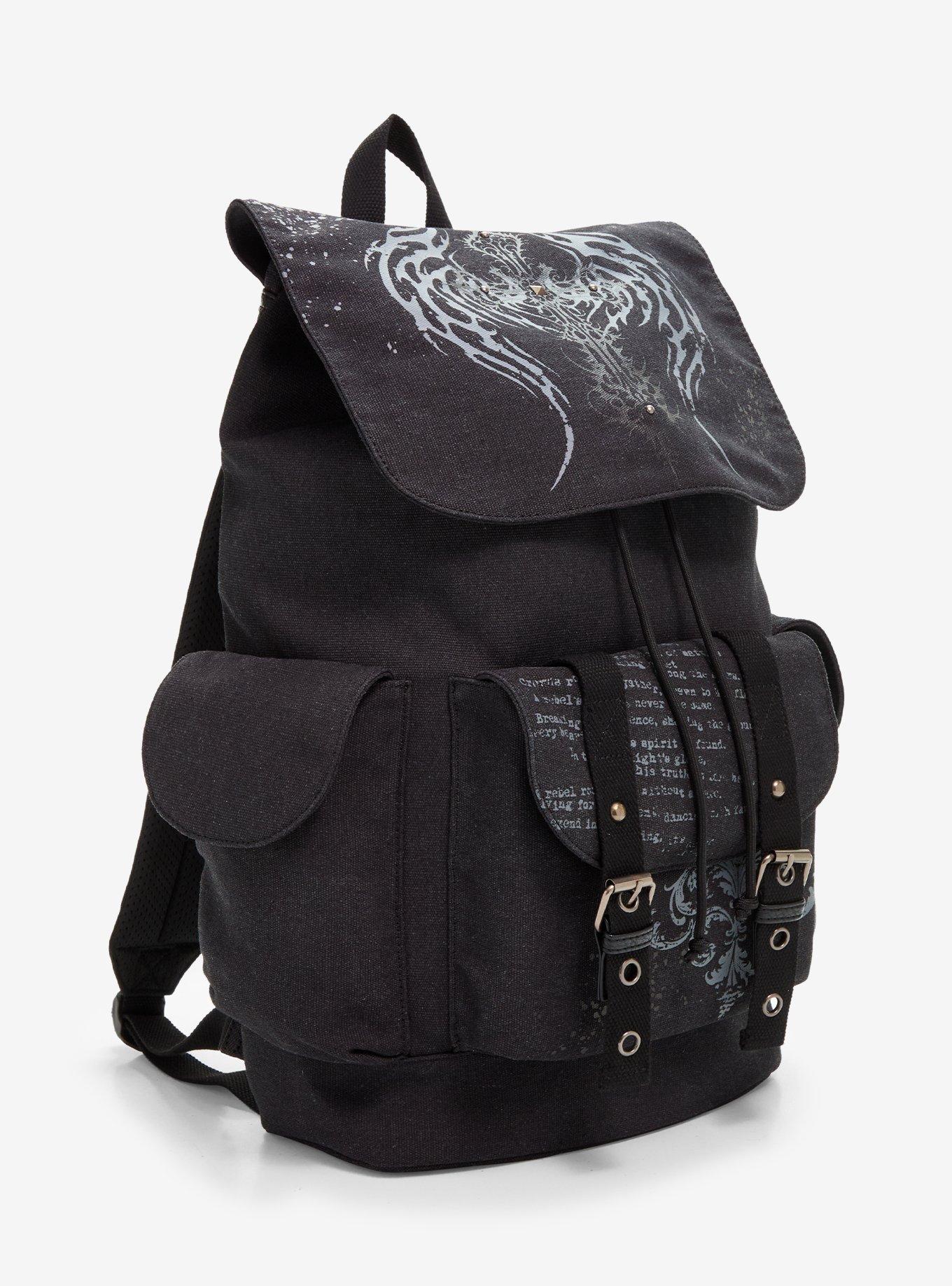 Grunge Cross Slouch Backpack, , hi-res