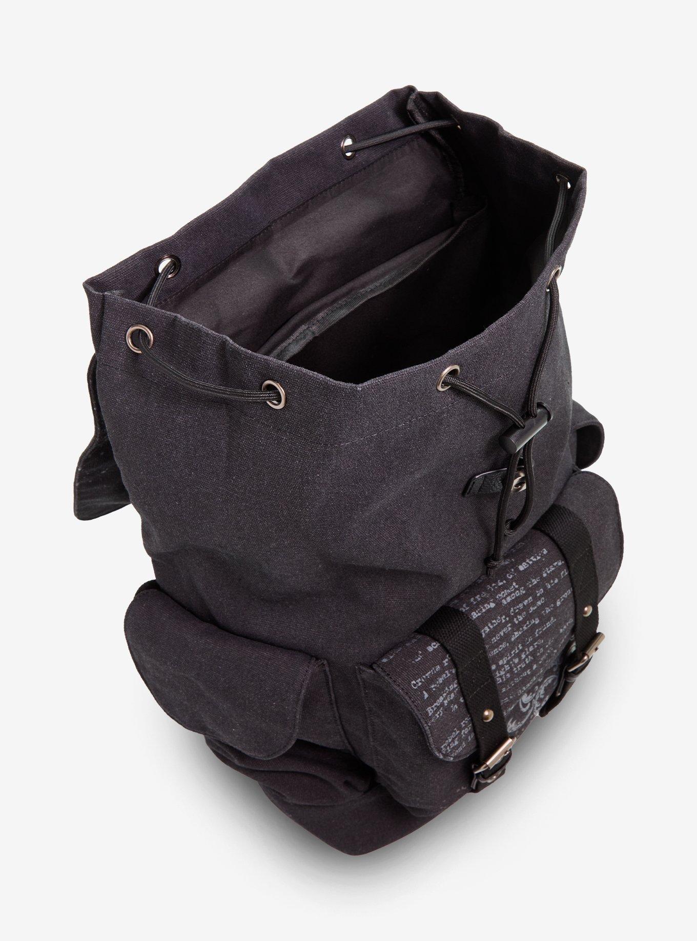 Grunge Cross Slouch Backpack, , alternate - view 4