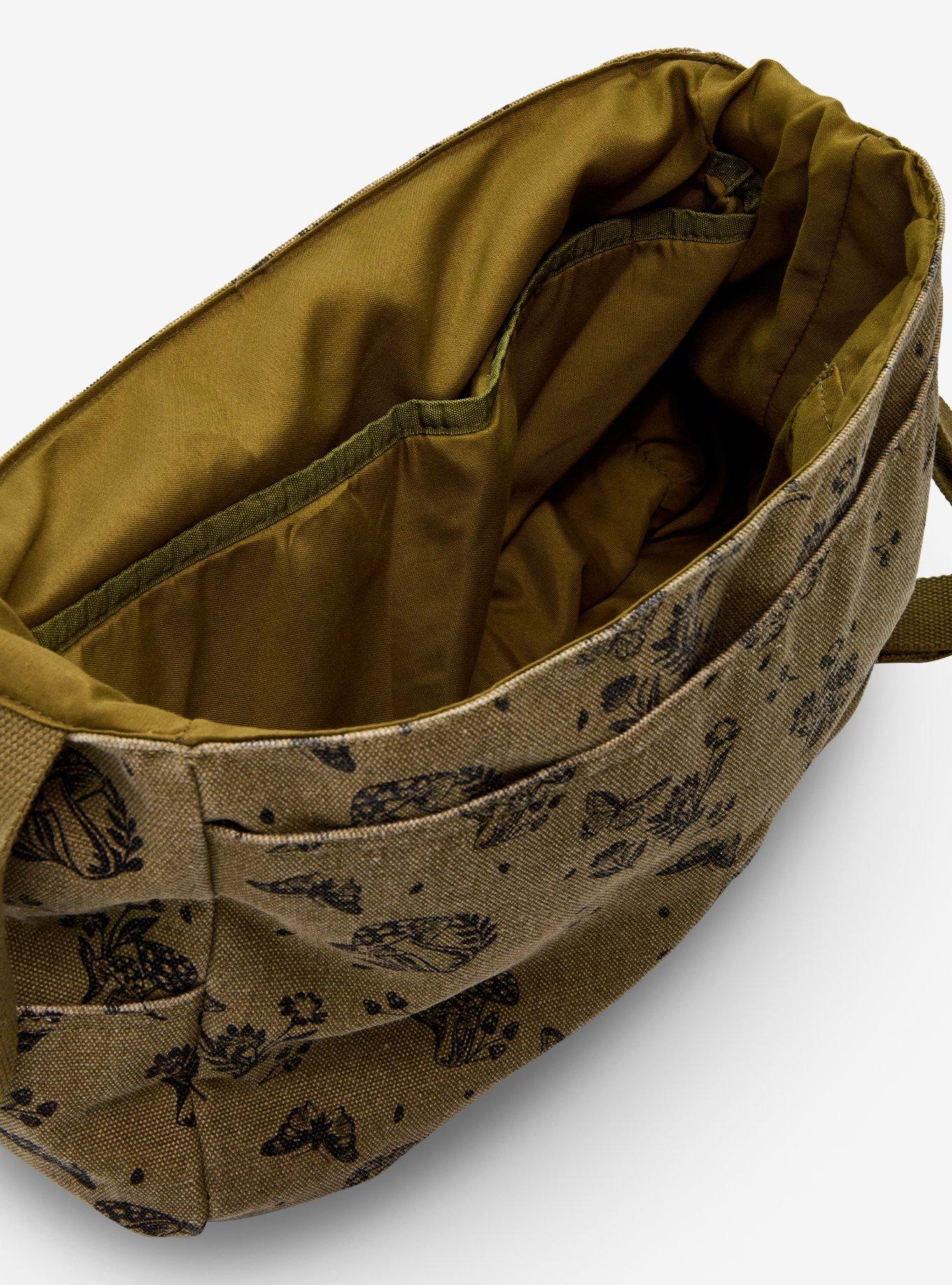 Grunge Butterfly Messenger Bag, , alternate