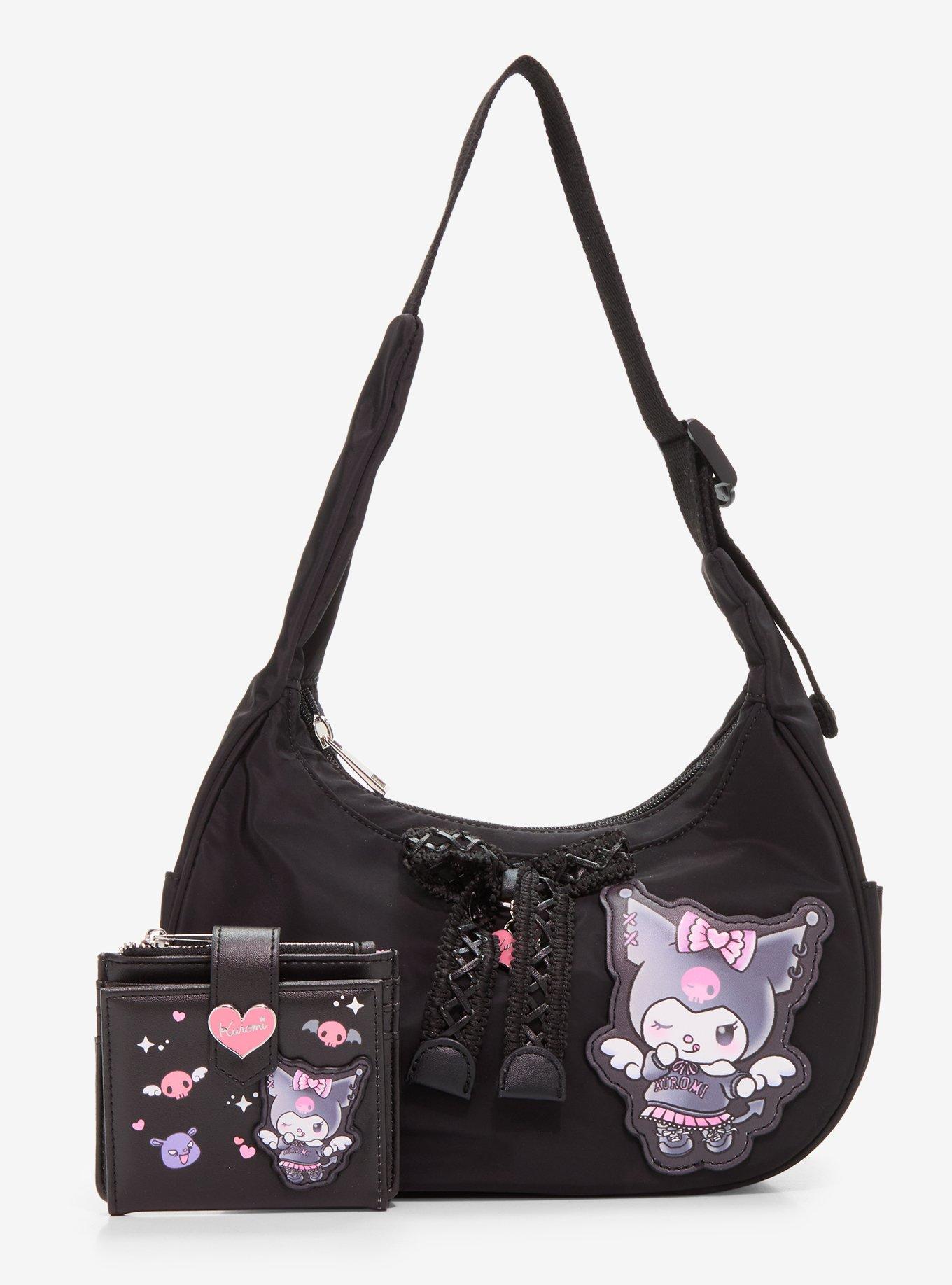 Her Universe Kuromi Angel Ribbon Shoulder Bag, , alternate