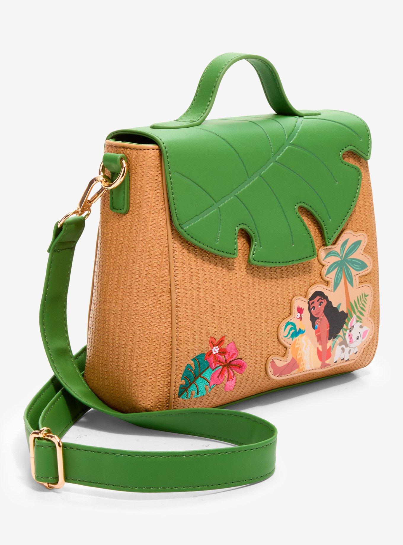 Her Universe Disney Moana Rattan Leaf Crossbody Bag With Charm, , hi-res
