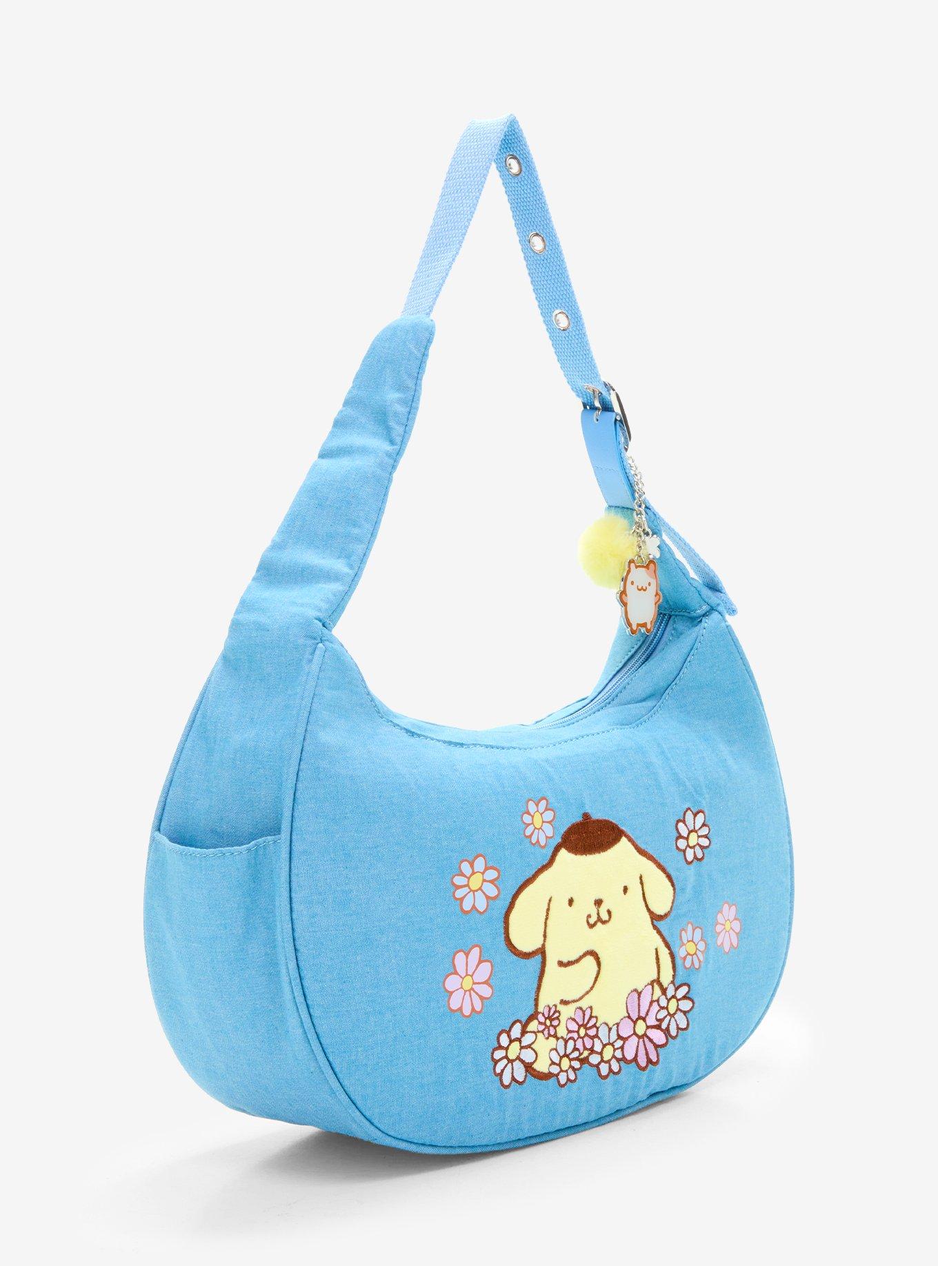 Her Universe Pompompurin Floral Chambray Shoulder Bag, , hi-res