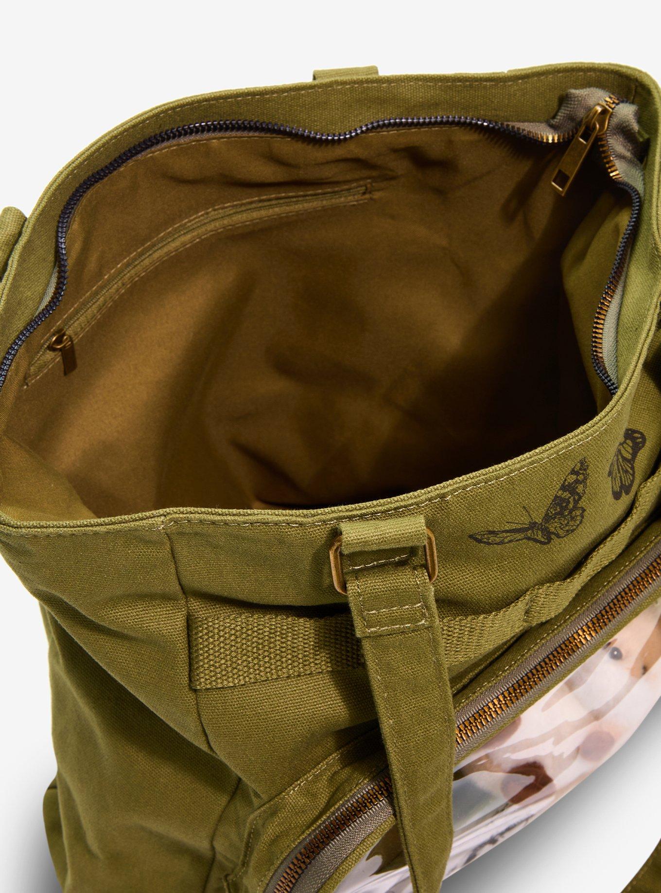 Green Squirrel Trinket Display Tote Bag, , alternate