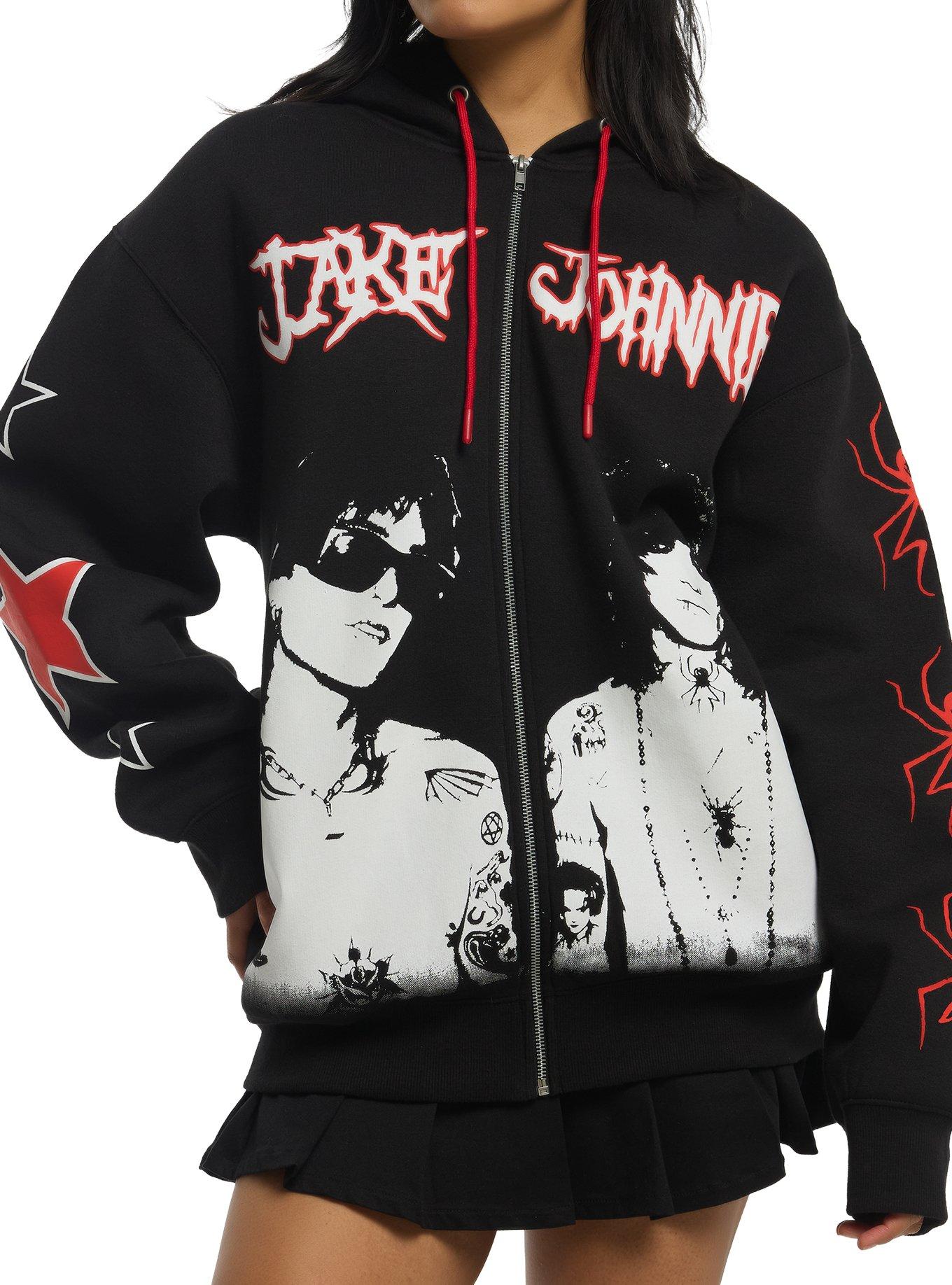 Jake & Johnnie Duo Icons Hoodie, RED, alternate