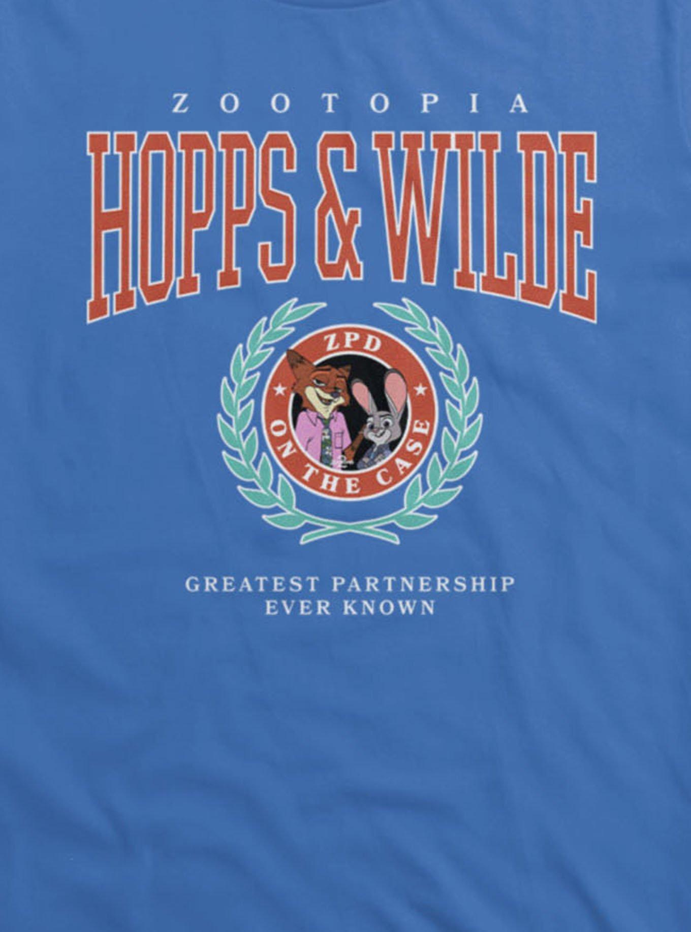 Disney Zootopia 2 Hopps Wilde Crest T-Shirt Hot Topic Exclusive, , hi-res
