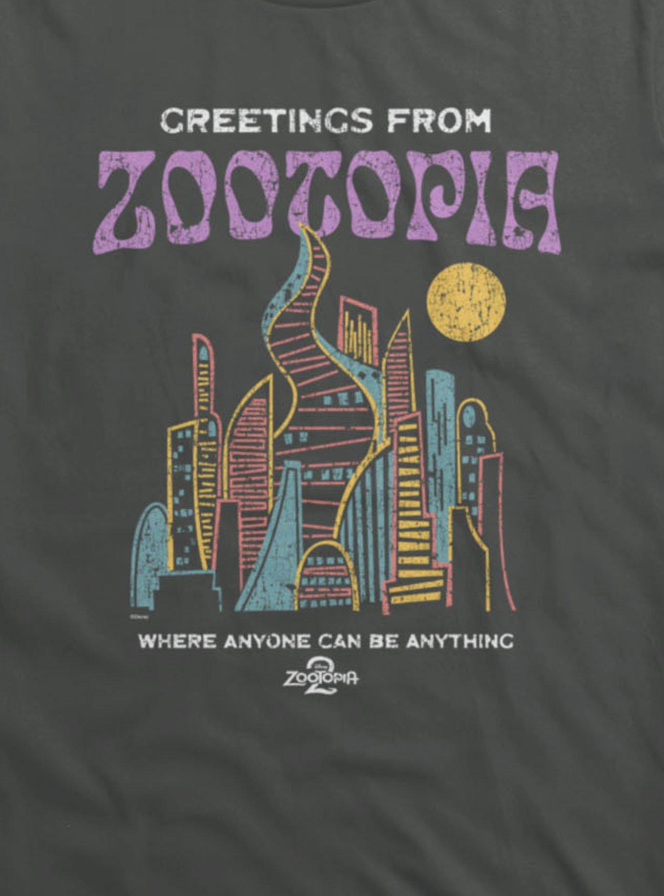 Disney Zootopia 2 Greeting From T-Shirt Hot Topic Exclusive, , hi-res