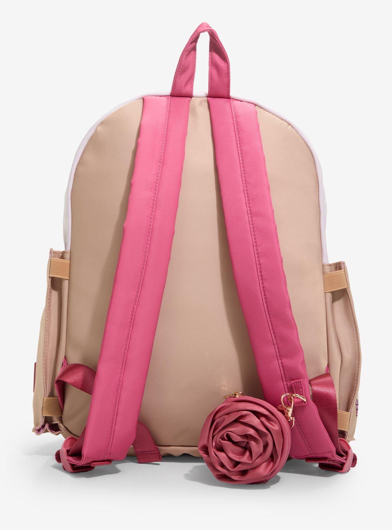 Disney Beauty and The Beast Stained Glass Portraits Backpack with Rose Coin Purse - BoxLunch Exclusive, , alternate - view 3