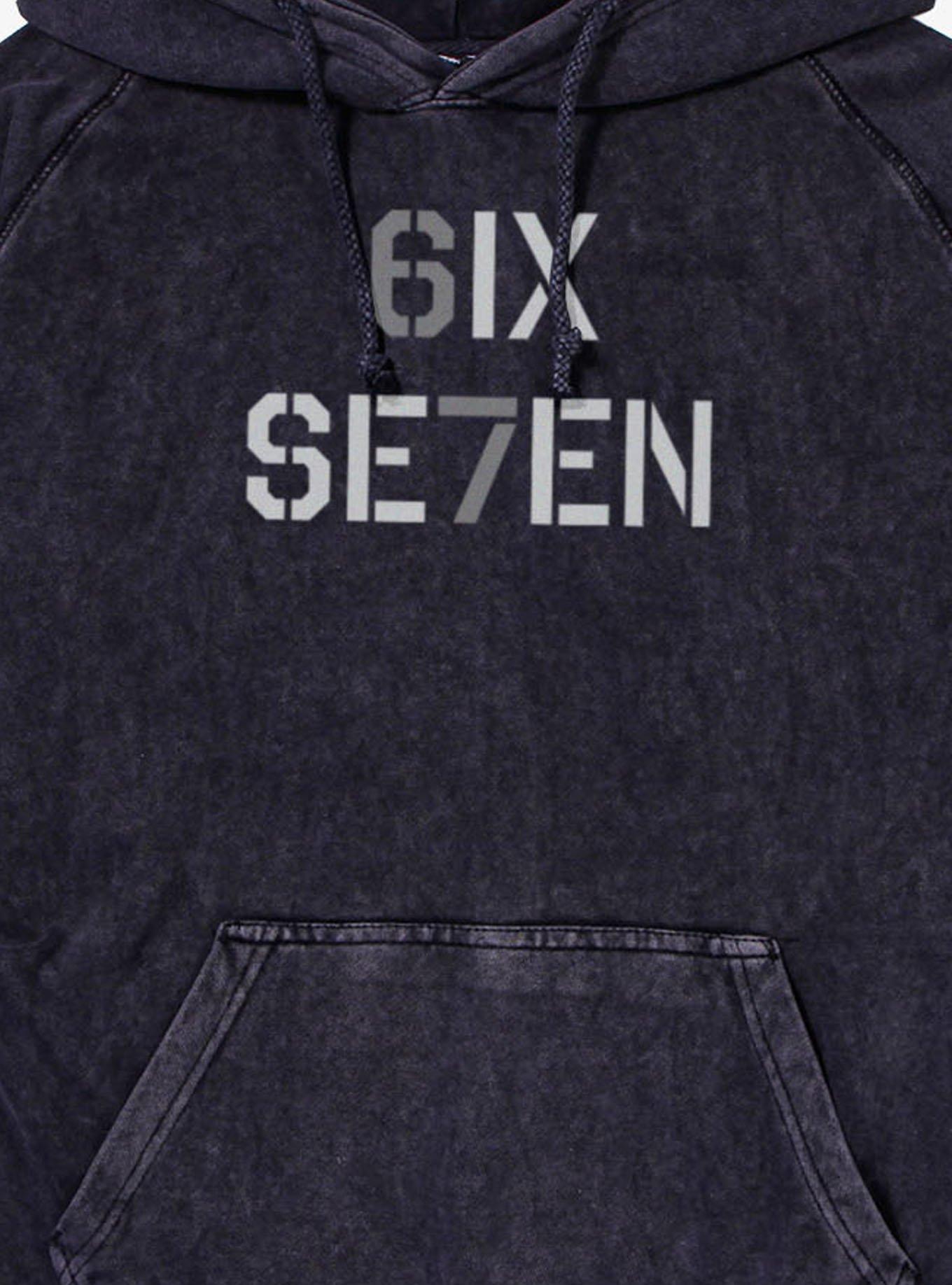 Six Seven Stencil Mineral Wash Hoodie, , hi-res