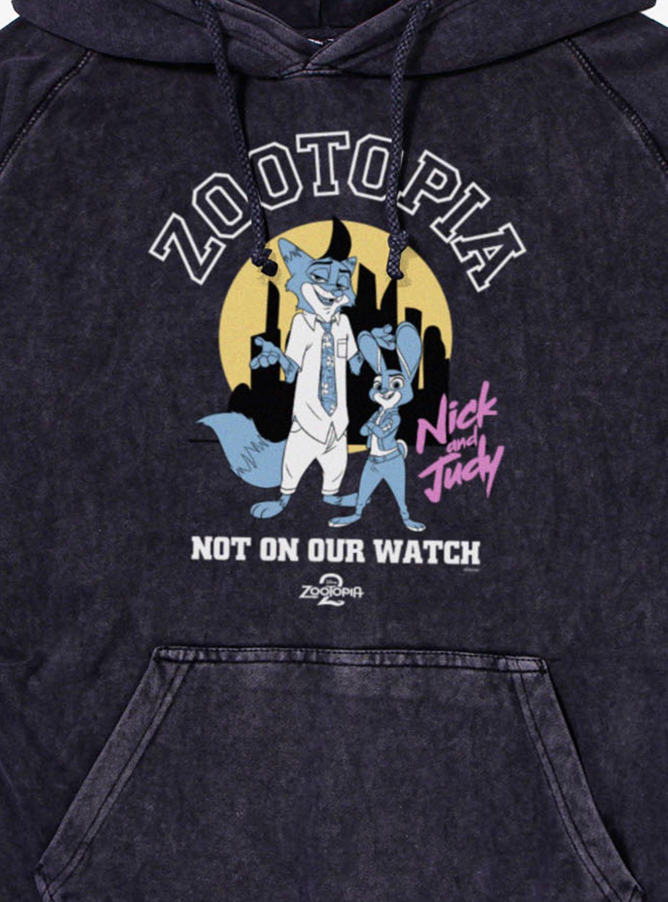 Disney Zootopia 2 Not On Our Watch Mineral Wash Hoodie, , hi-res