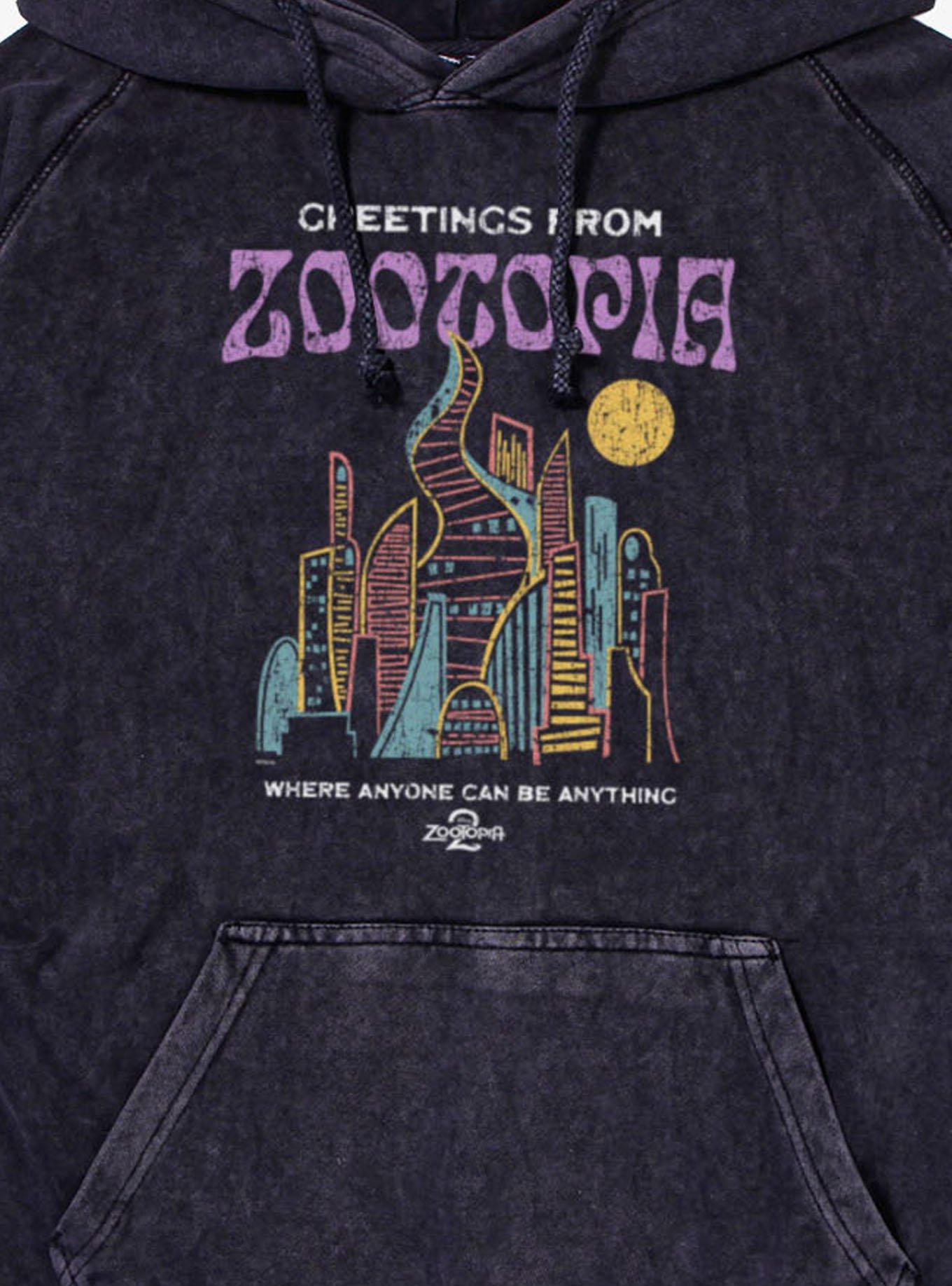 Disney Zootopia 2 Greeting From Mineral Wash Hoodie, , hi-res