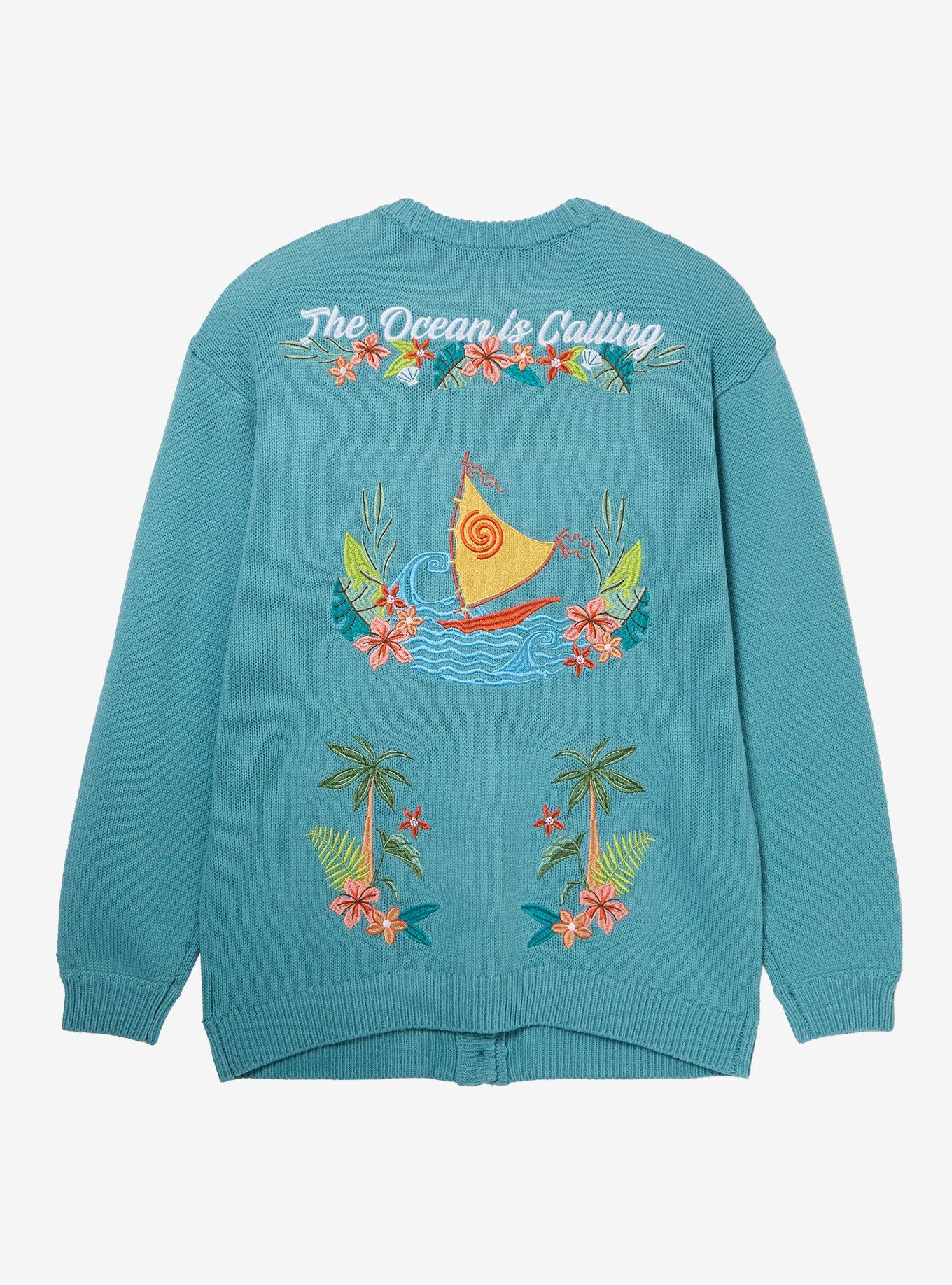 Disney Moana Embroidered Cardigan, , hi-res
