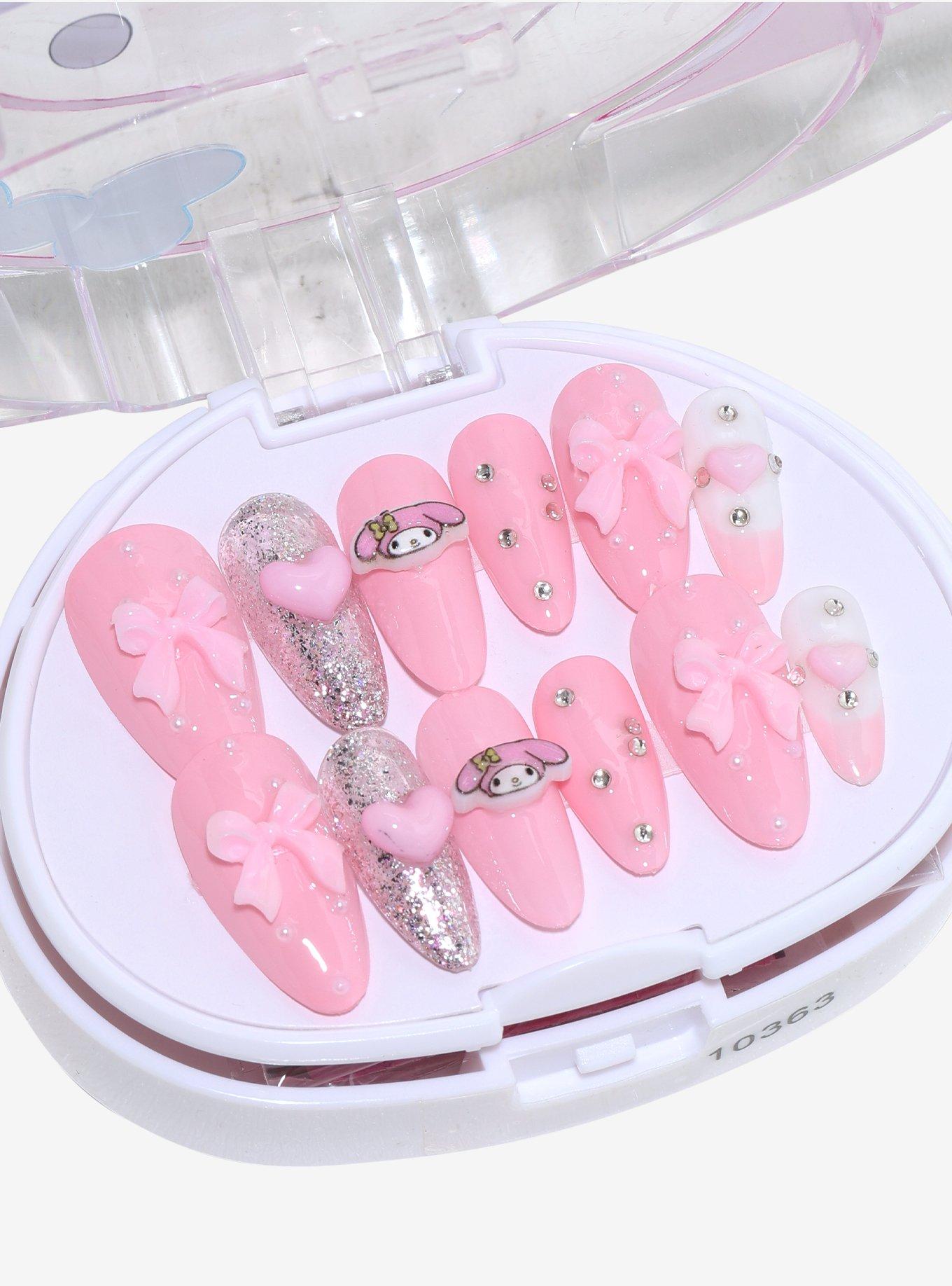 3H Nails My Melody Bows Press-On Nail Set, , hi-res