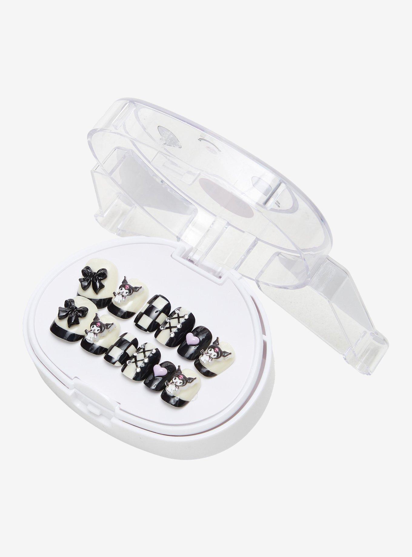 3H Nails Kuromi Heart Bow Press-On Nail Set, , hi-res
