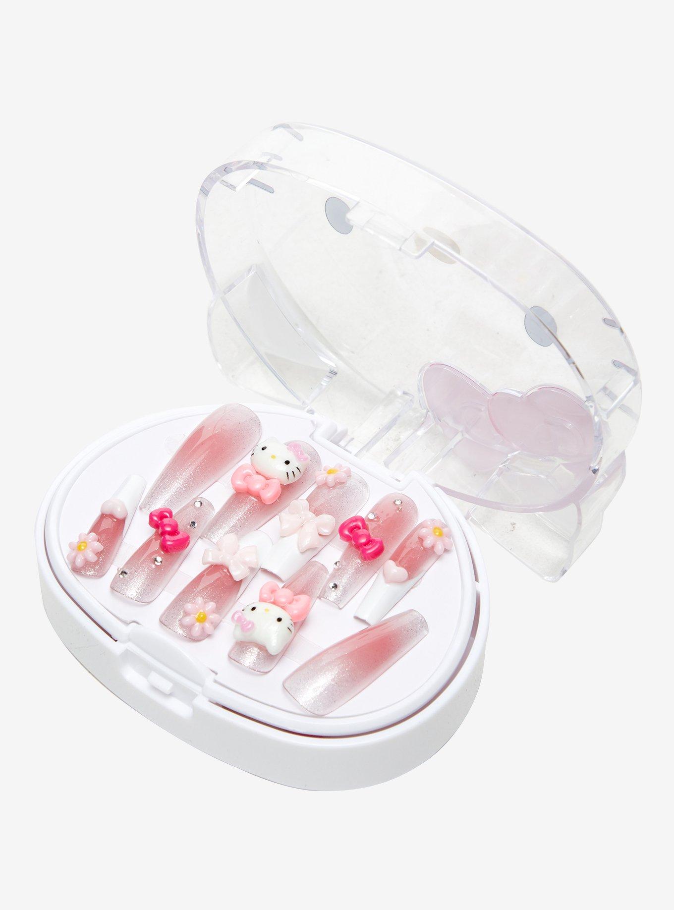3H Nails Hello Kitty Flower Bow Press-On Nail Set, , hi-res
