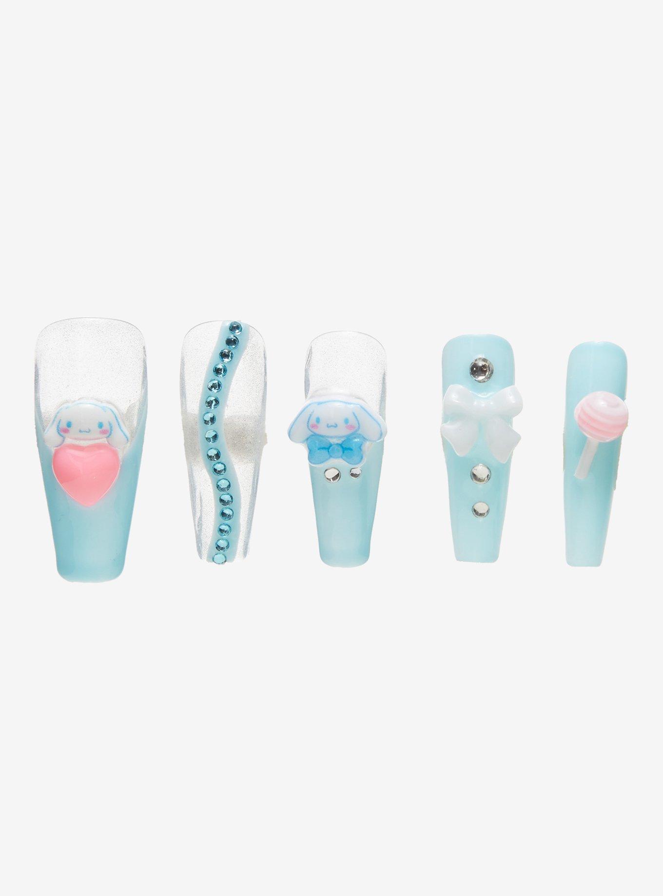 3H Nails Cinnamoroll Hearts Press-On Nail Set, , alternate