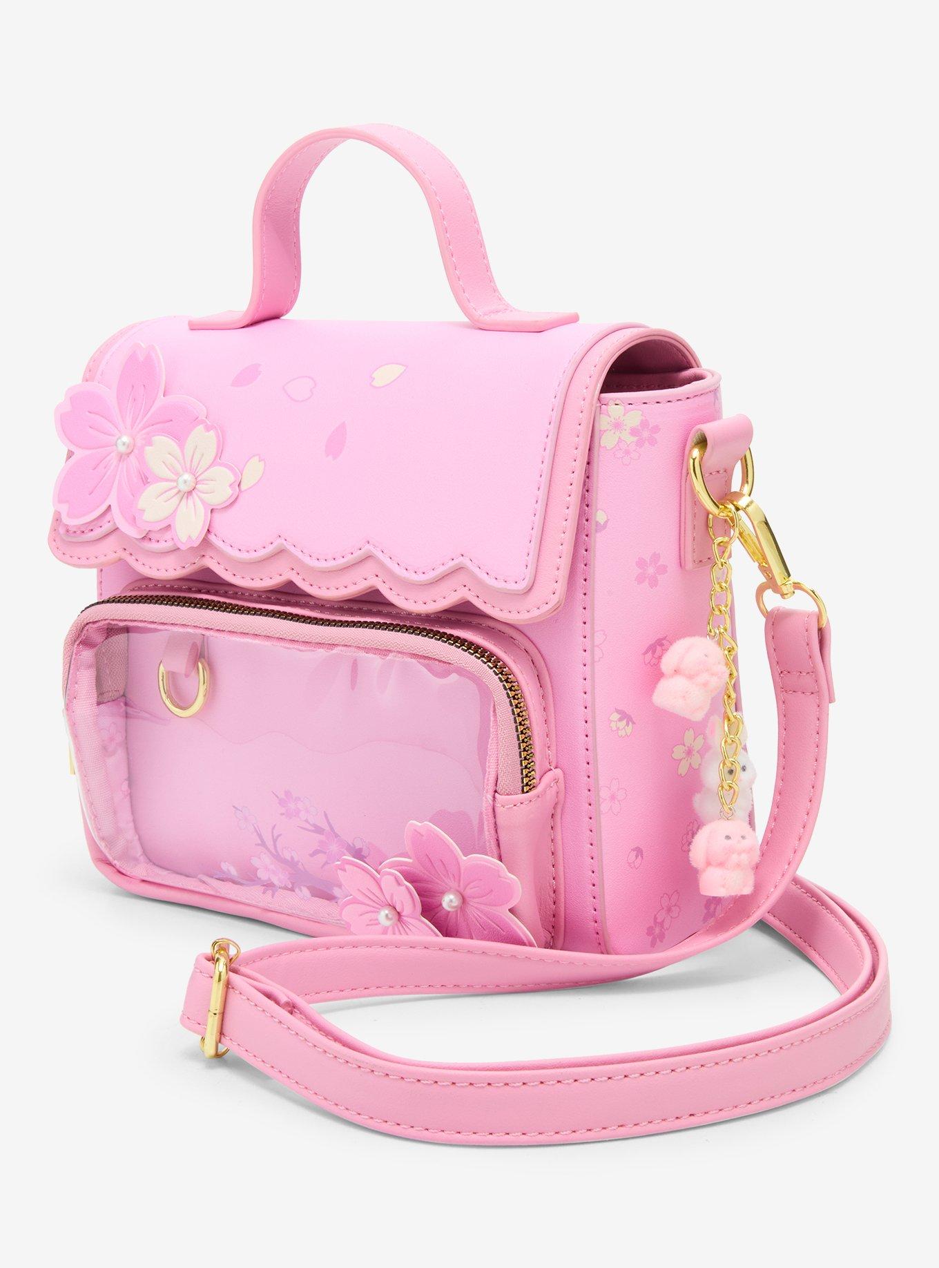 Cherry Blossom Pin Collector Charm Crossbody Bag, , hi-res