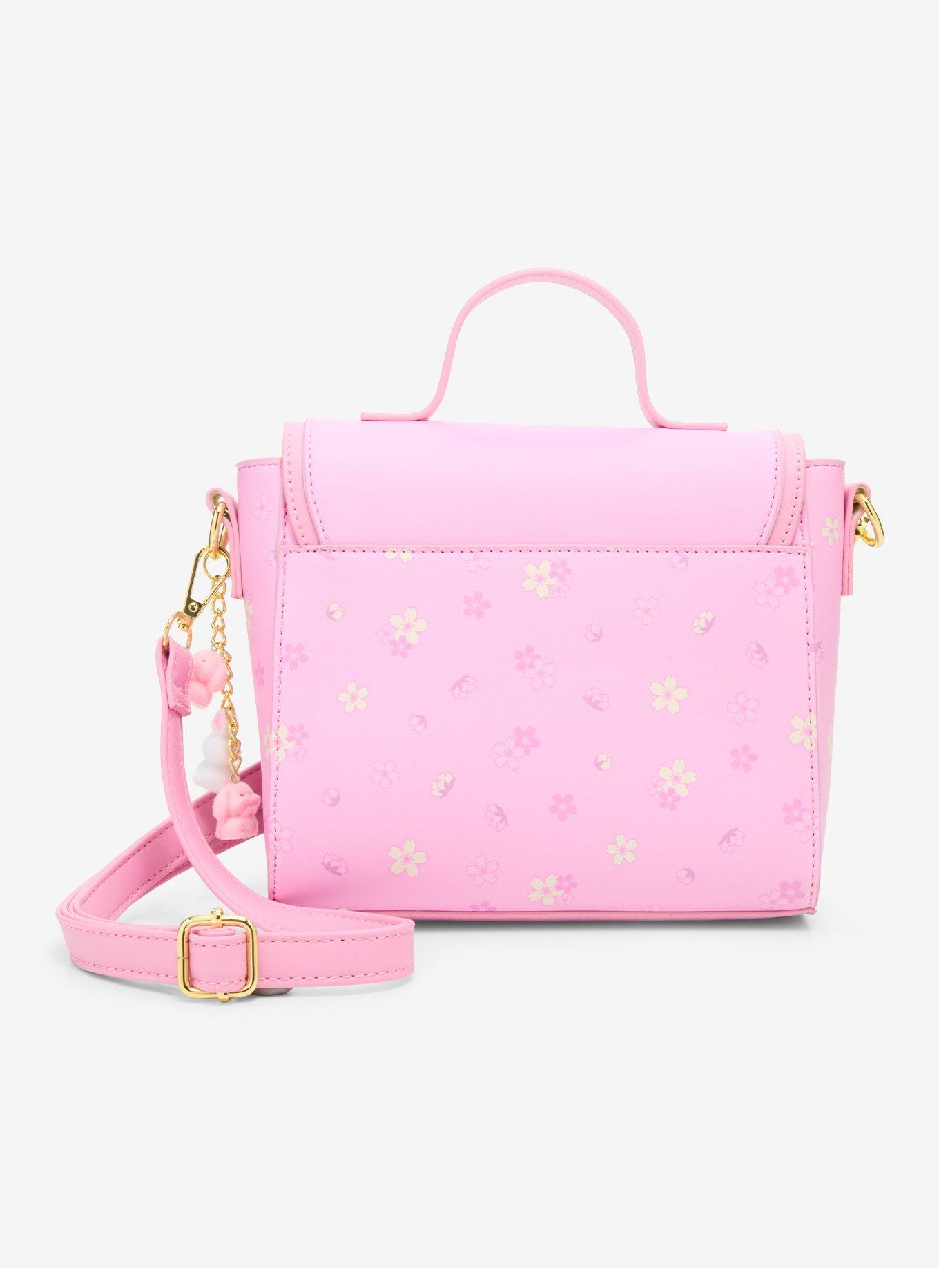 Cherry Blossom Pin Collector Charm Crossbody Bag, , alternate