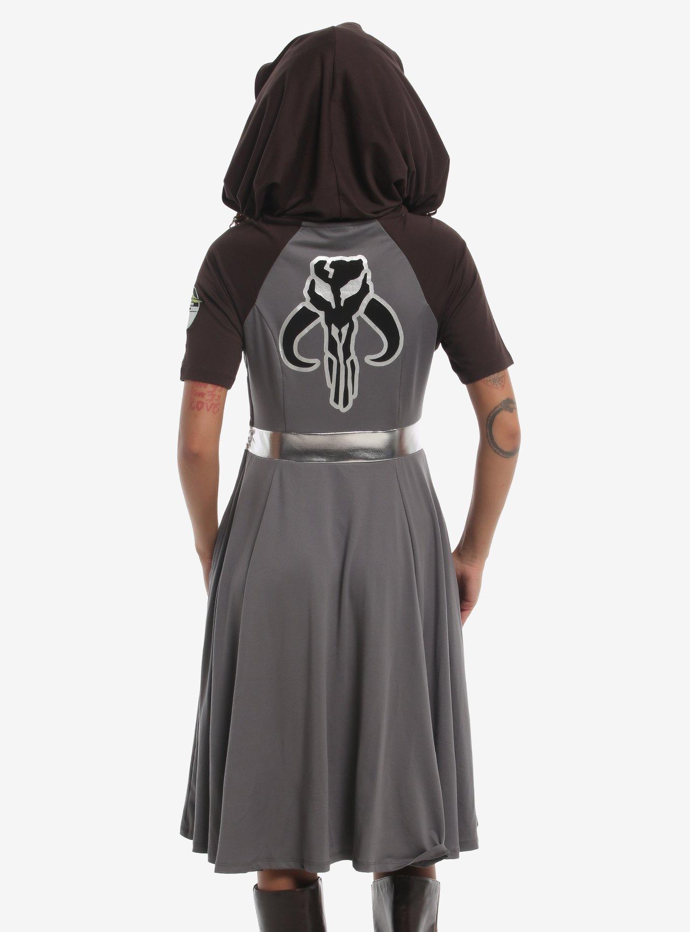 Her Universe Star Wars The Mandalorian Cowl Hood Dress Her Universe Exclusive, , hi-res