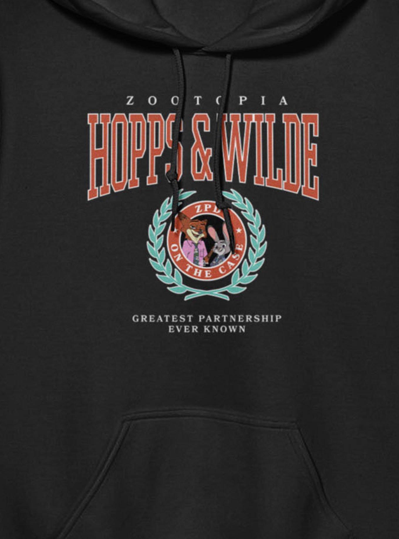 Disney Zootopia 2 Hopps Wilde Crest Hoodie Hot Topic Exclusive, , hi-res