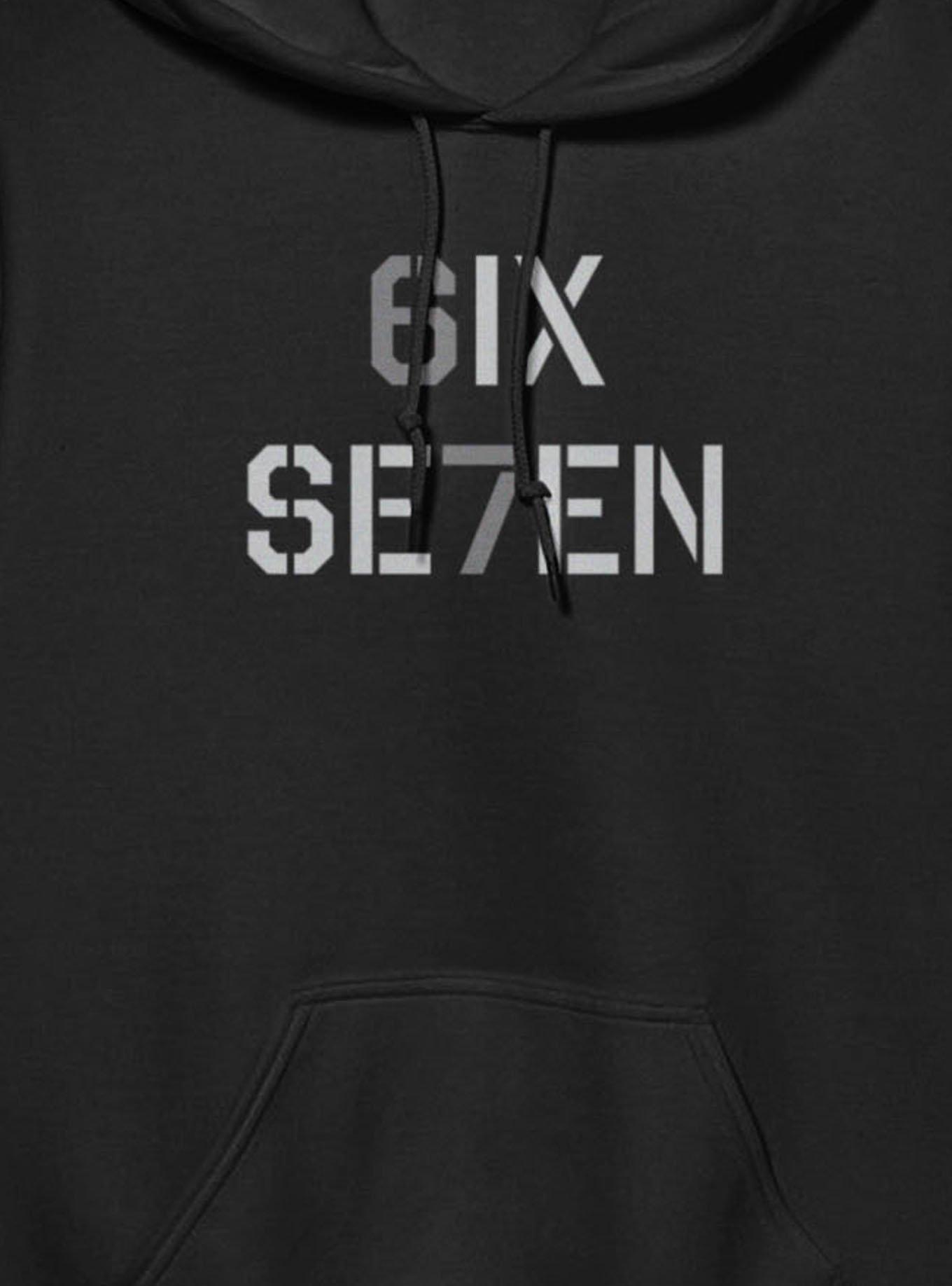 Six Seven Stencil Hoodie, , alternate - view 2