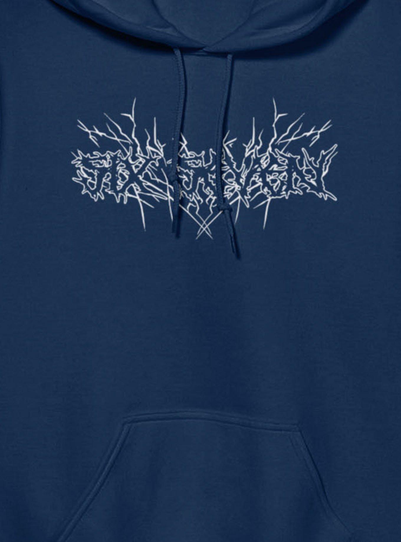 Six Seven Metal Band Logo Hoodie, , hi-res