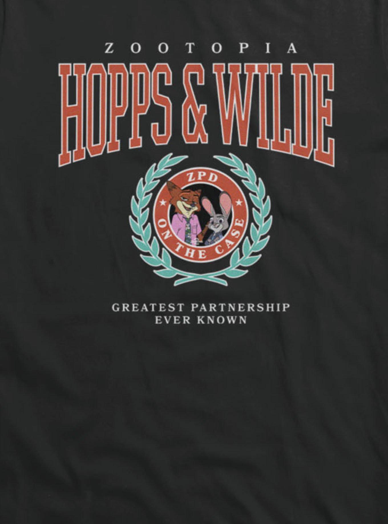 Disney Zootopia 2 Hopps Wilde Crest Girls T-Shirt Hot Topic Exclusive, , hi-res