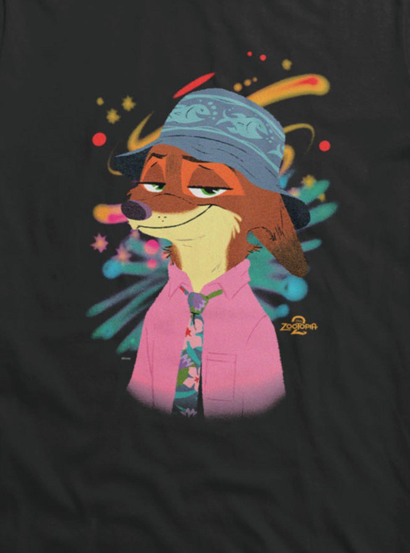 Disney Zootopia 2 Cosmic Nick Wilde Girls T-Shirt, , hi-res