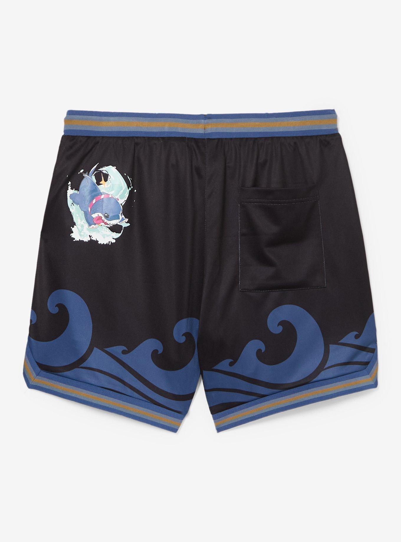 Marvel Rivals Jeff the Land Shark Basketball Shorts &mdash; BoxLunch Exclusive, , hi-res