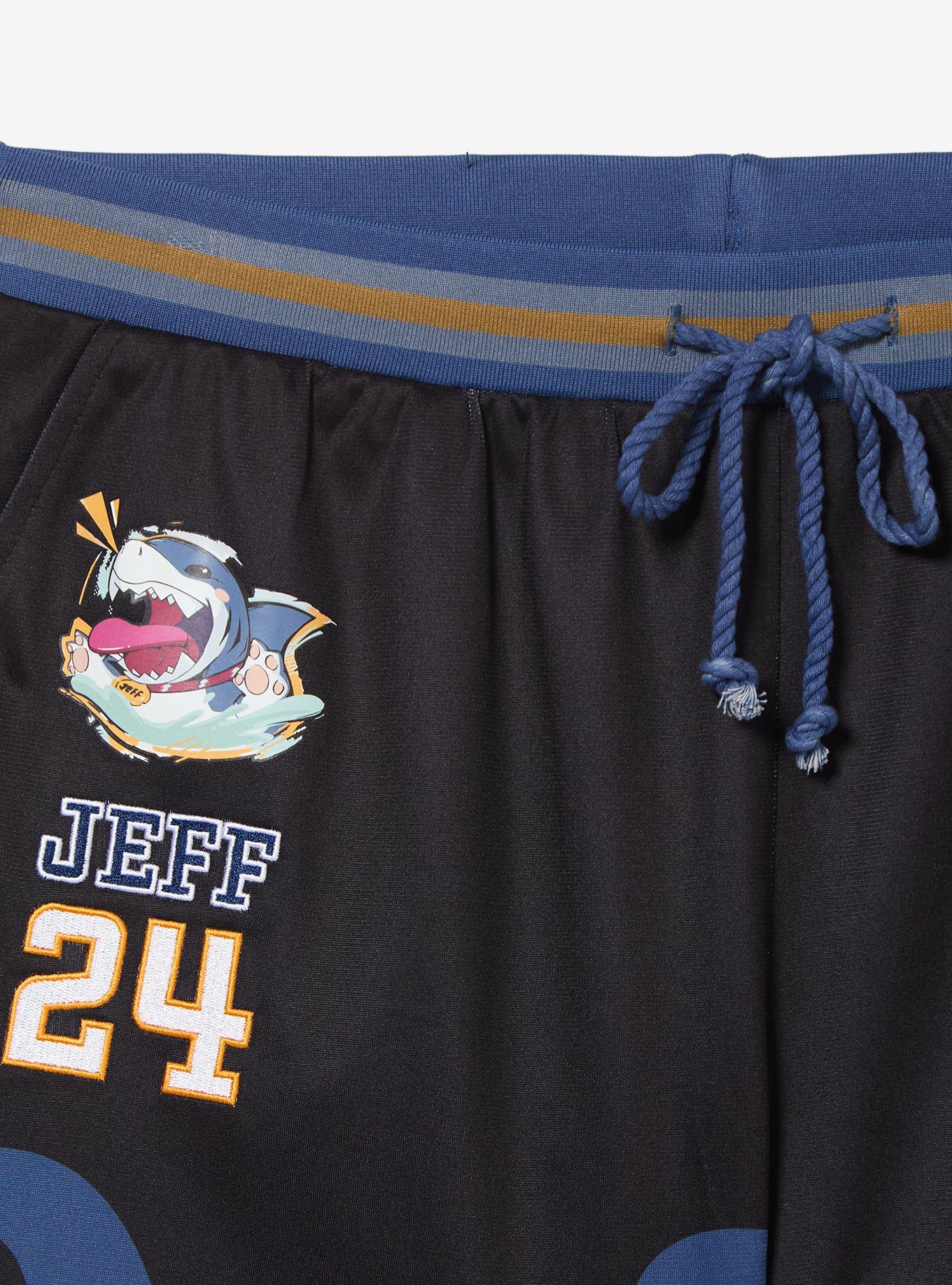 Marvel Rivals Jeff the Land Shark Basketball Shorts &mdash; BoxLunch Exclusive, BLUE, alternate - view 3