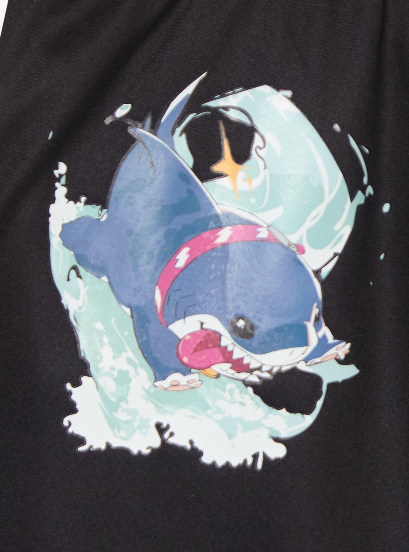 Marvel Rivals Jeff the Land Shark Basketball Shorts &mdash; BoxLunch Exclusive, BLUE, alternate - view 4
