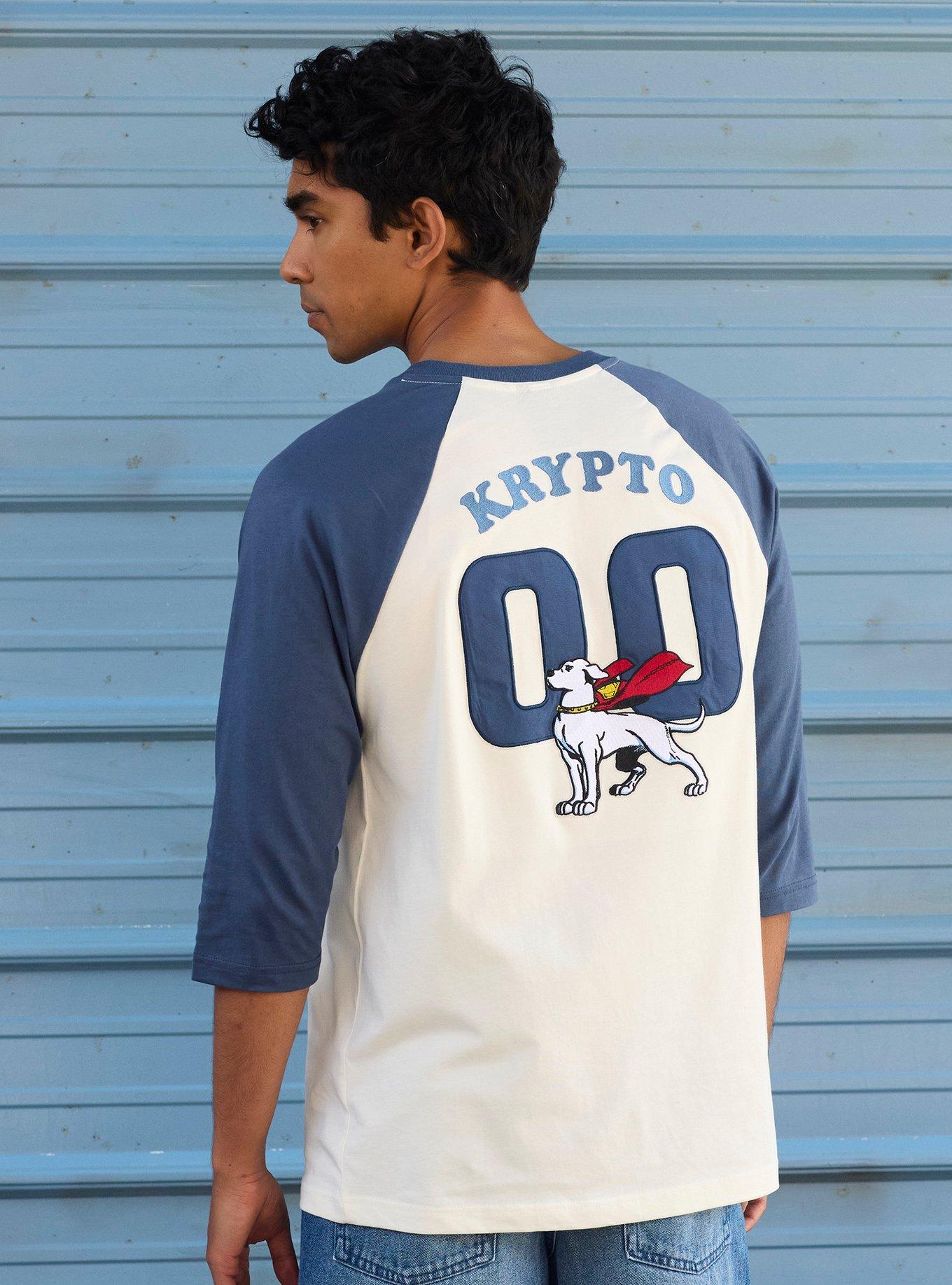 Our Universe DC Comics Supergirl Krypto Jersey Raglan T-Shirt Our Universe Exclusive, , hi-res