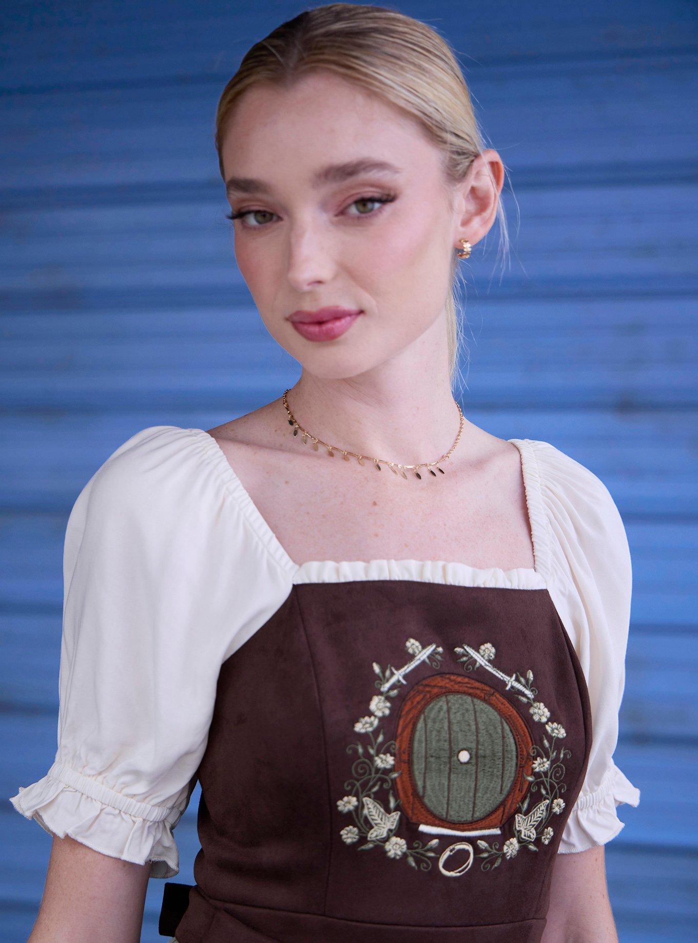 Her Universe The Lord of The Rings Hobbit Home Apron Dress Her Universe Exclusive, BLACK  WHITE, alternate - view 5