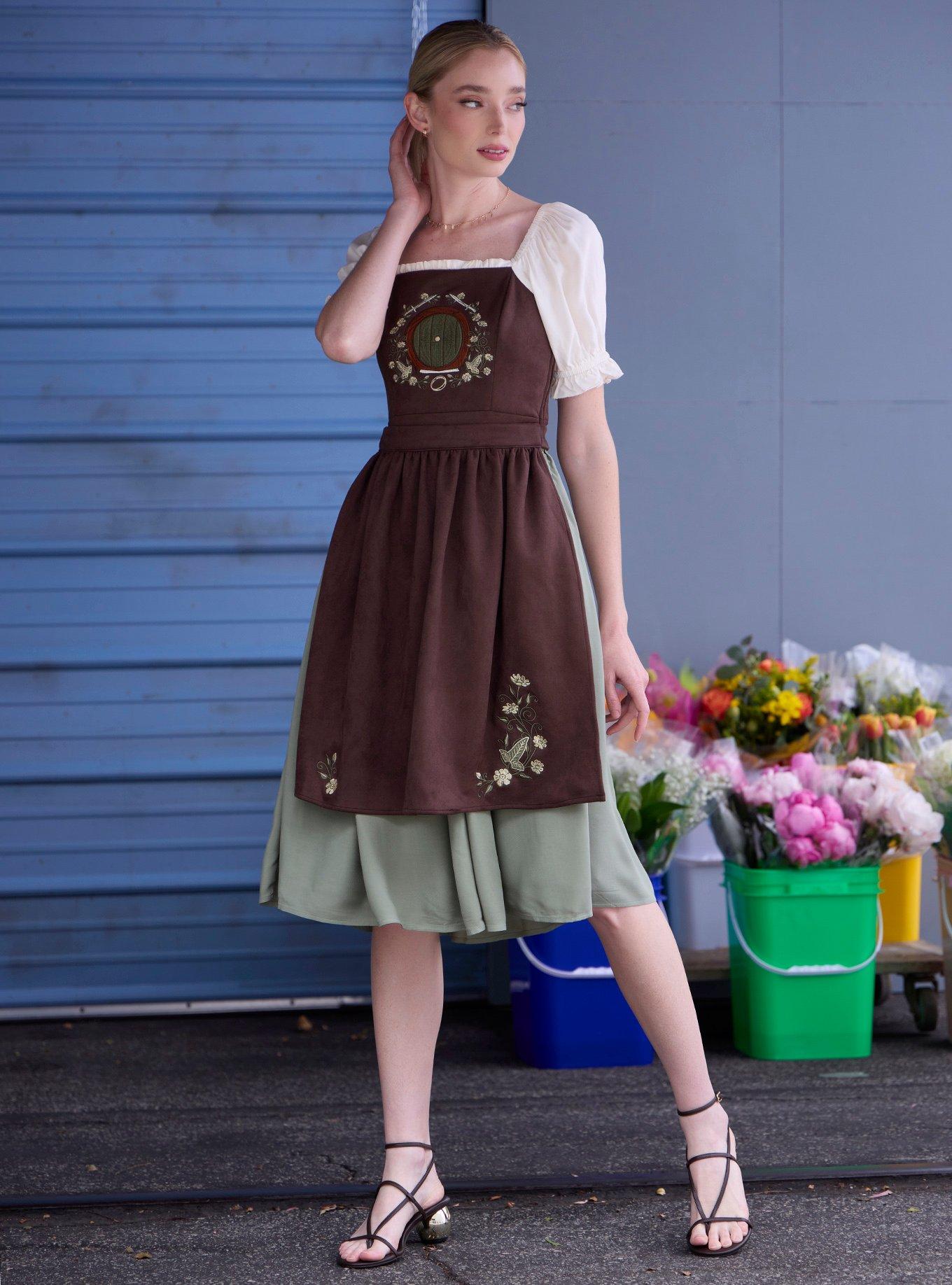 Her Universe The Lord of The Rings Hobbit Home Apron Dress Her Universe Exclusive, BLACK  WHITE, alternate - view 6