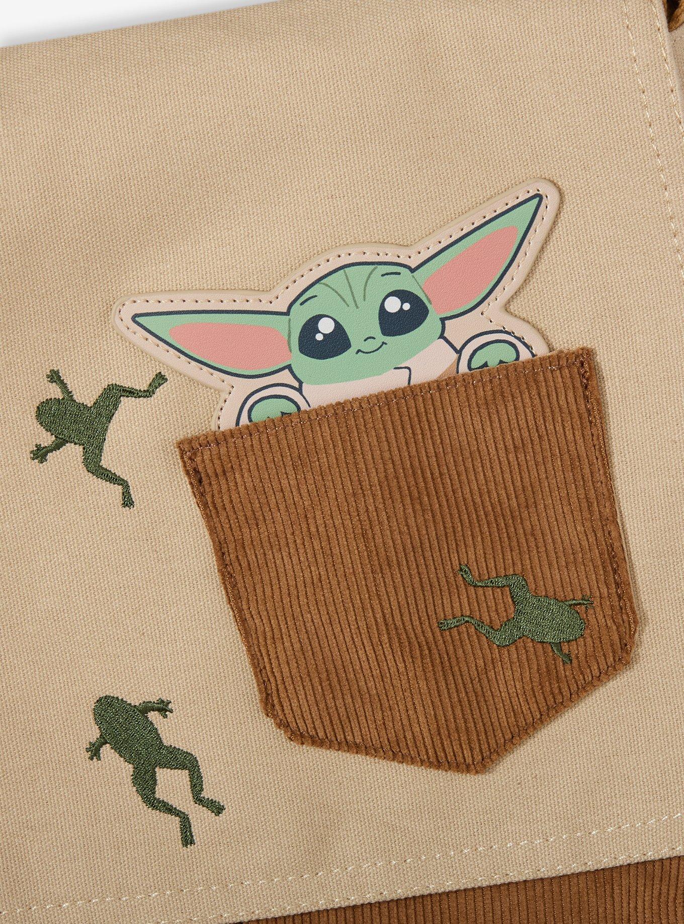Star Wars The Mandalorian And Grogu Corduroy Messenger Bag, , alternate - view 4