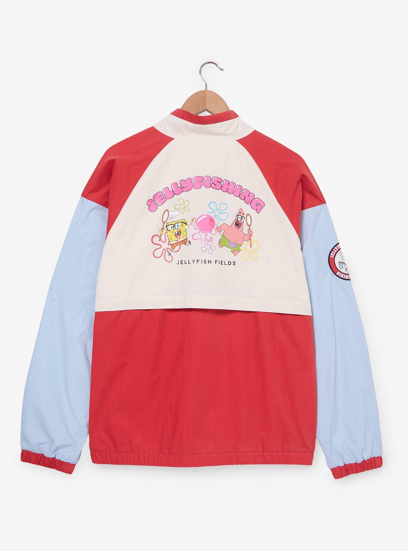 SpongeBob SquarePants Jellyfishing Color Block Windbreaker - BoxLunch Exclusive, , hi-res