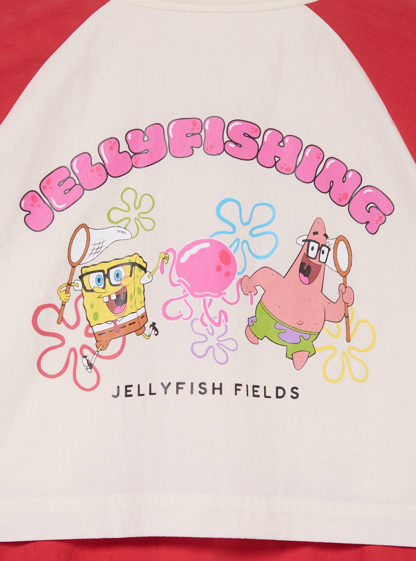 SpongeBob SquarePants Jellyfishing Color Block Windbreaker - BoxLunch Exclusive, BLUE, alternate - view 5