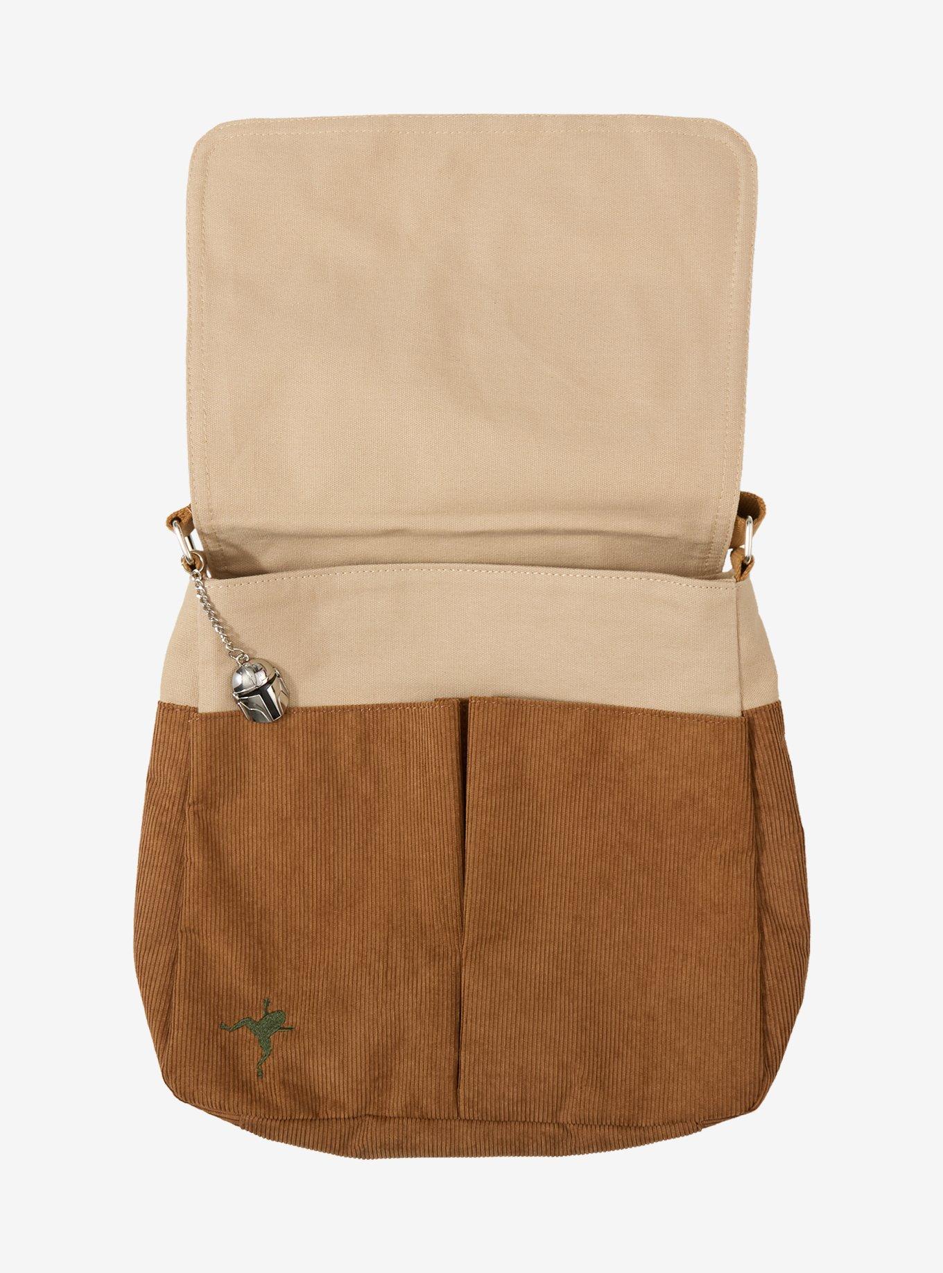 Star Wars The Mandalorian And Grogu Corduroy Messenger Bag, , alternate